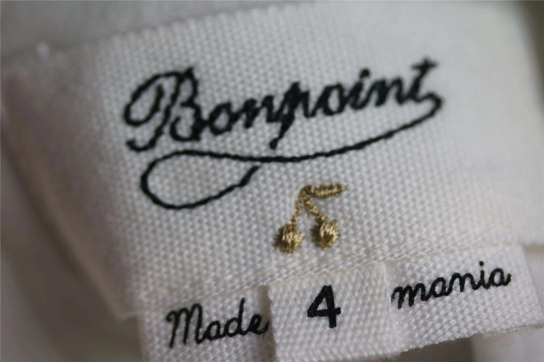BONPOINT GIRLS SILVER COQUET BLOUSE 4 YEARS - Image 4