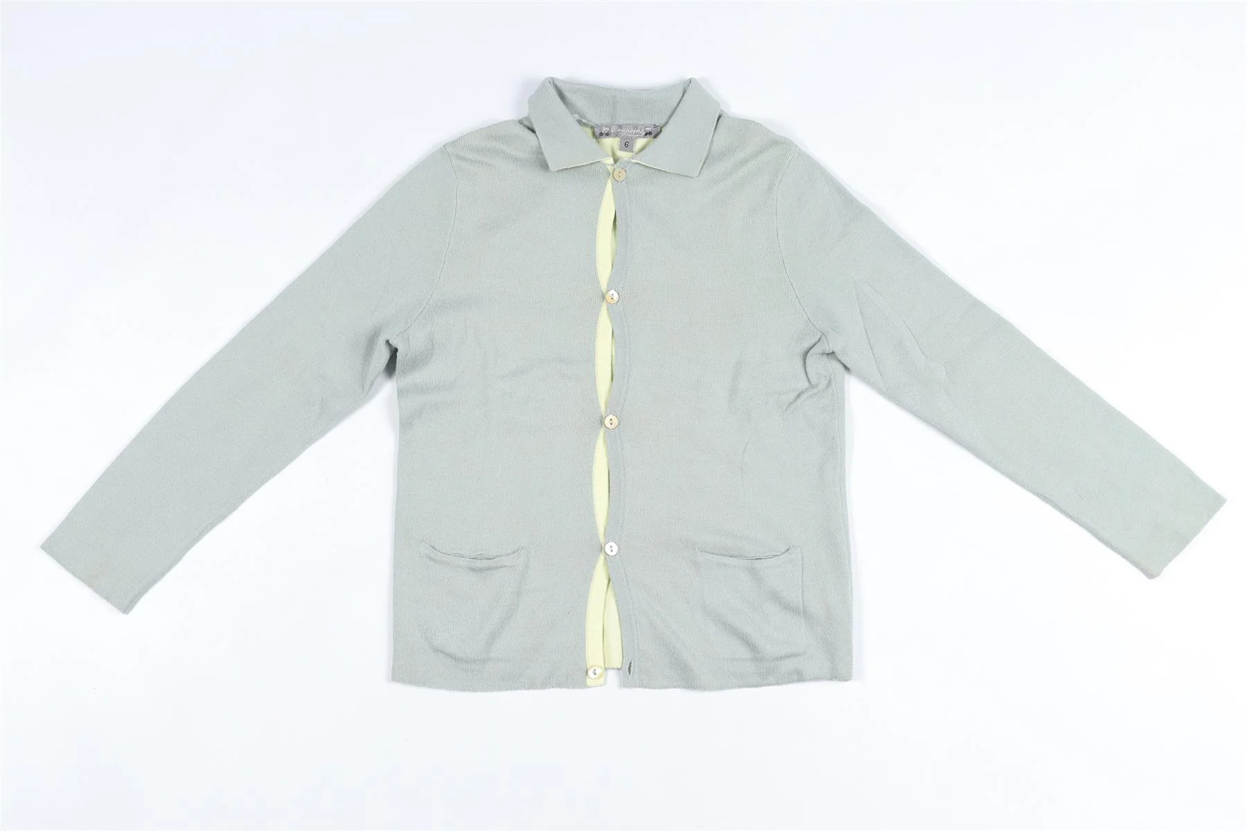 BONPOINT GREEN KIDS BOYS CARDIGAN 6 YEARS - Image 2