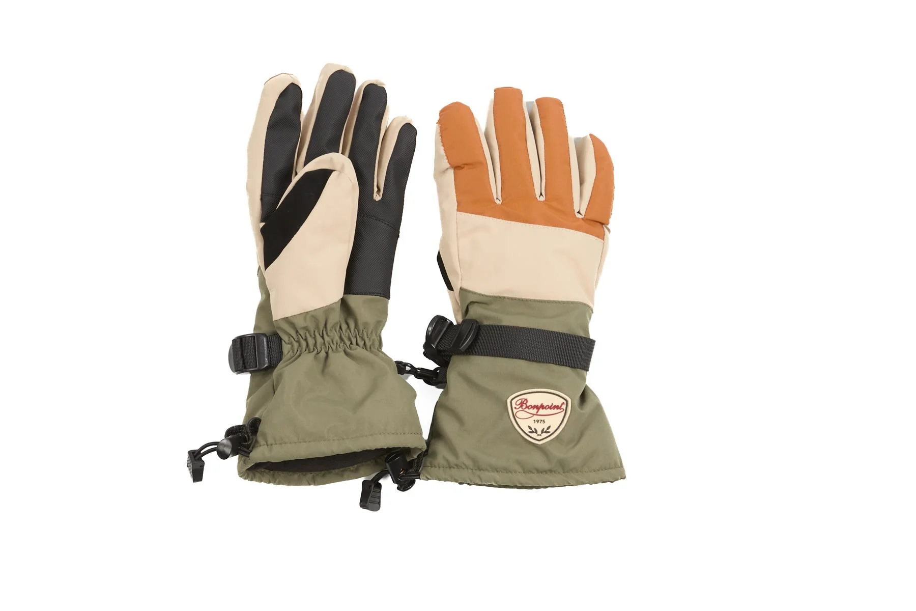 BONPOINT GREEN KIDS BOYS SKI GLOVES 12-14 YEARS - Image 2