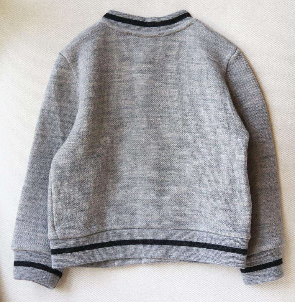 BONPOINT KIDS BOYS WOOL BOMBER JACKET 4 YEARS - Image 3