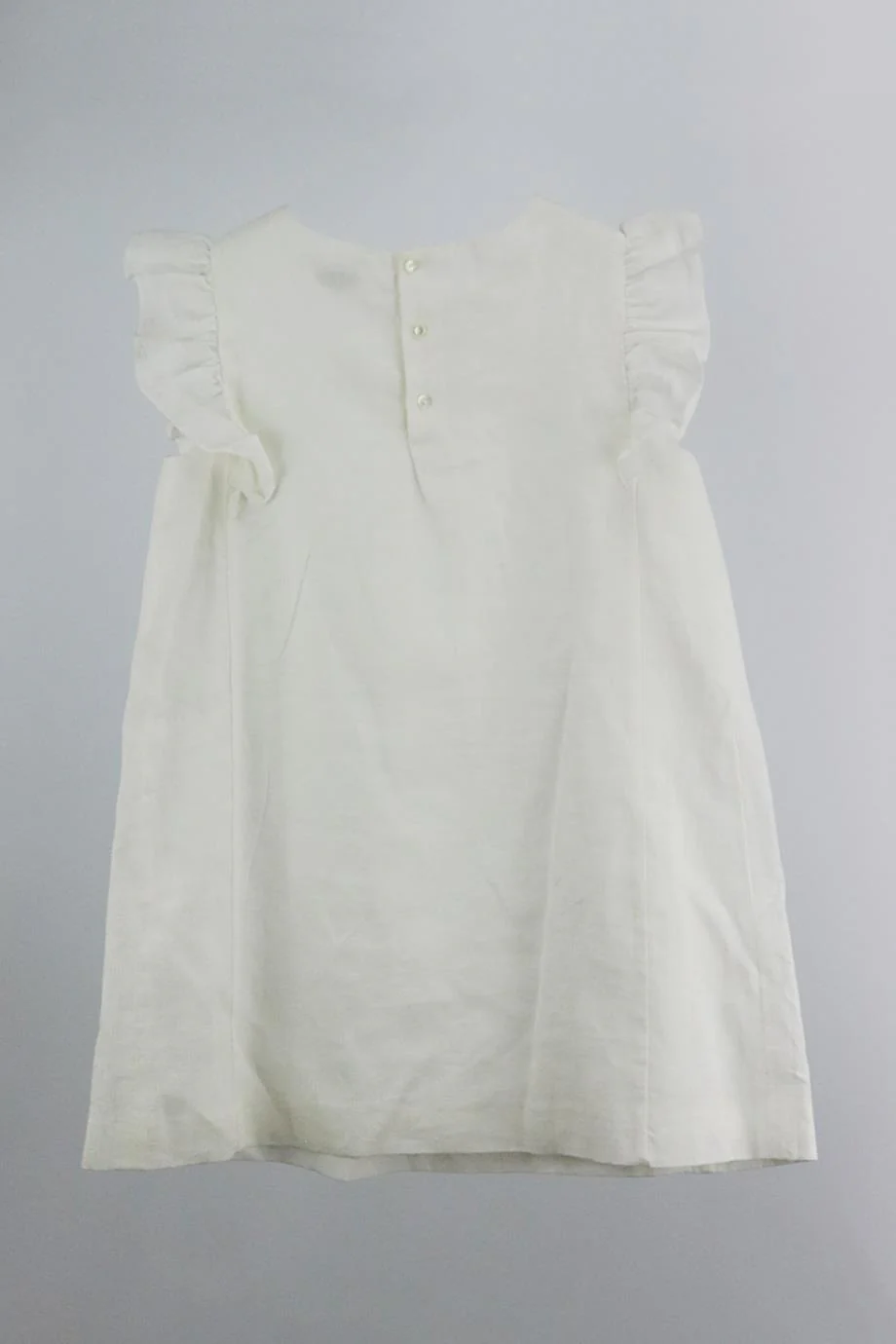 BONPOINT KIDS GIRLS GLITTERED LINEN DRESS 8 YEARS - Image 3