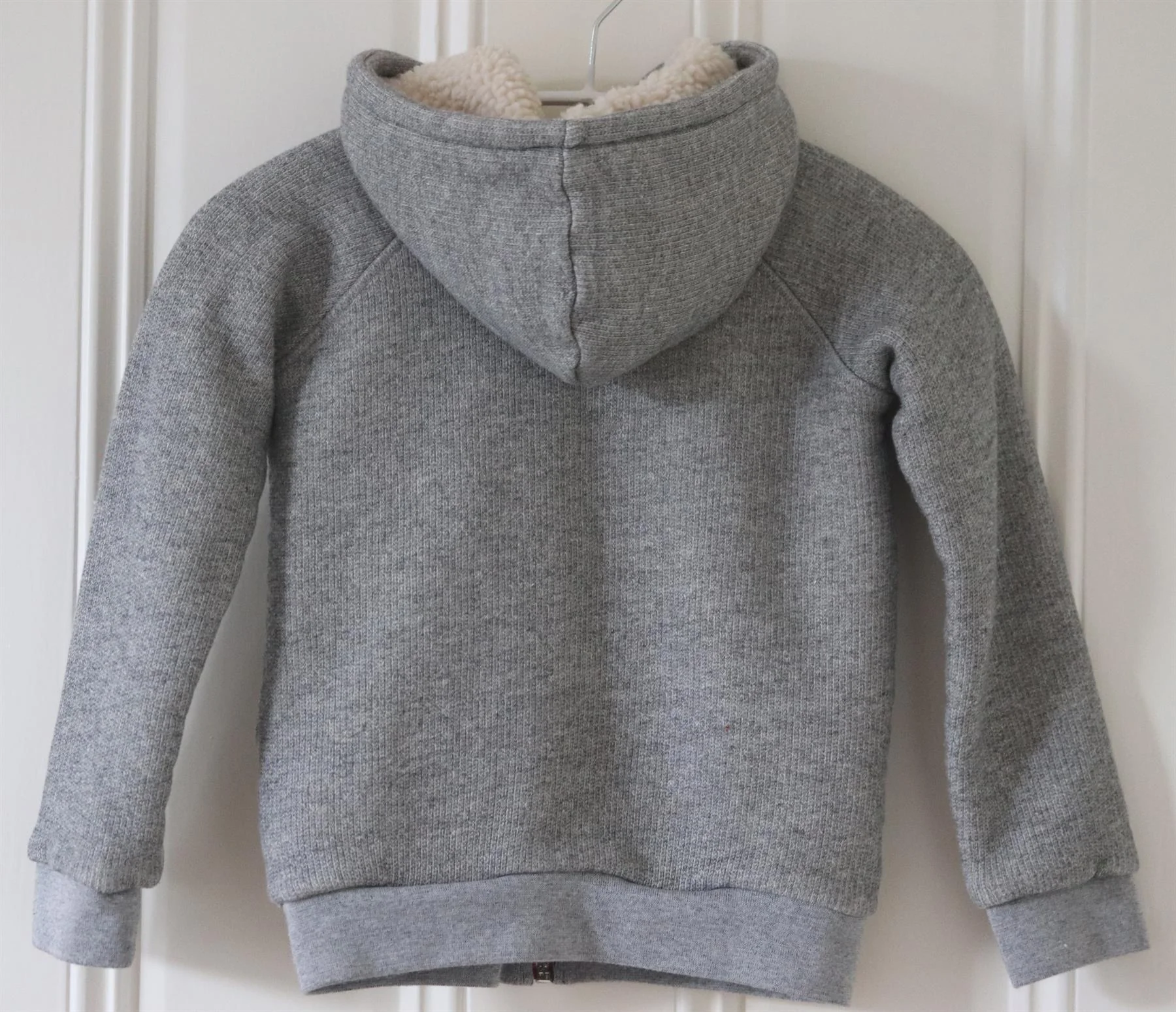 BONPOINT KIDS GIRLS SHERPA LINED COTTON HOODIE 6 YEARS - Image 3