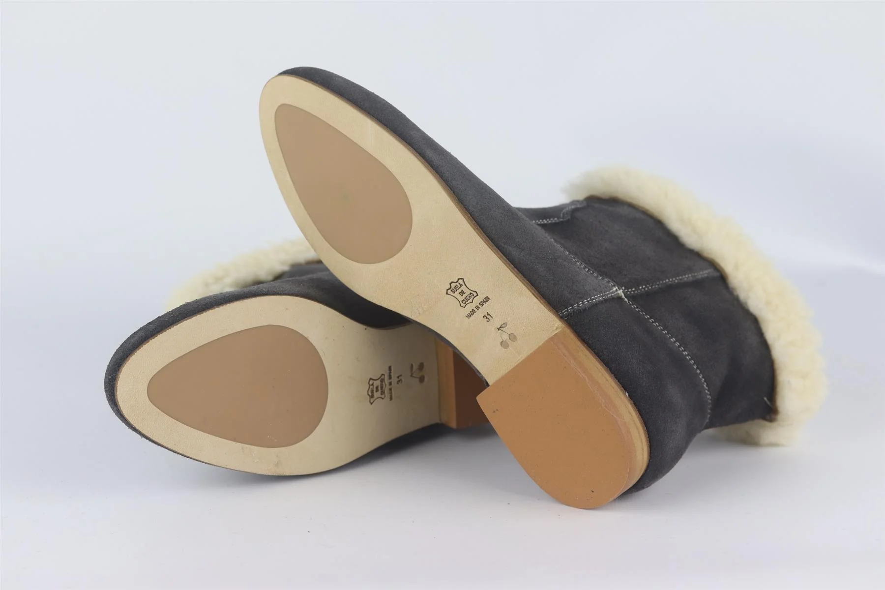 BONPOINT KIDS GIRLS SUEDE ANKLE BOOTS EU 31 UK 13 - Image 5