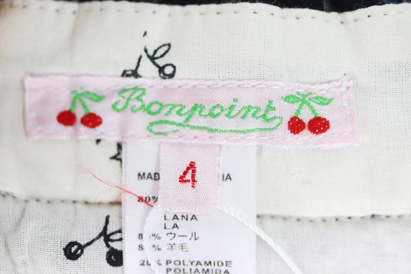 BONPOINT KIDS GIRLS WOOL SKIRT 4 YEARS - Image 4
