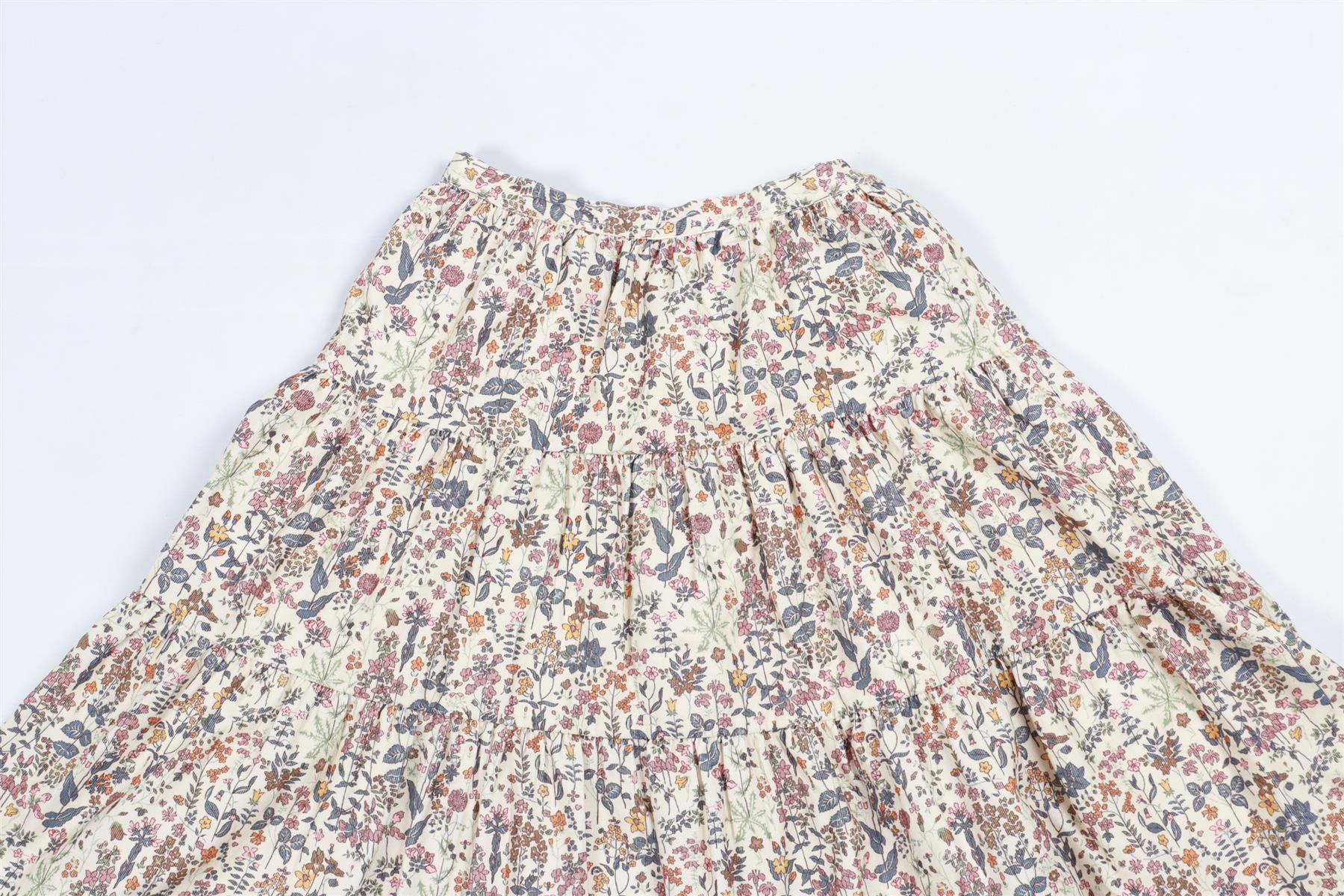 BONPOINT MULTICOLOUR KIDS GIRLS CORDUROY SKIRT 6 YEARS - Image 3