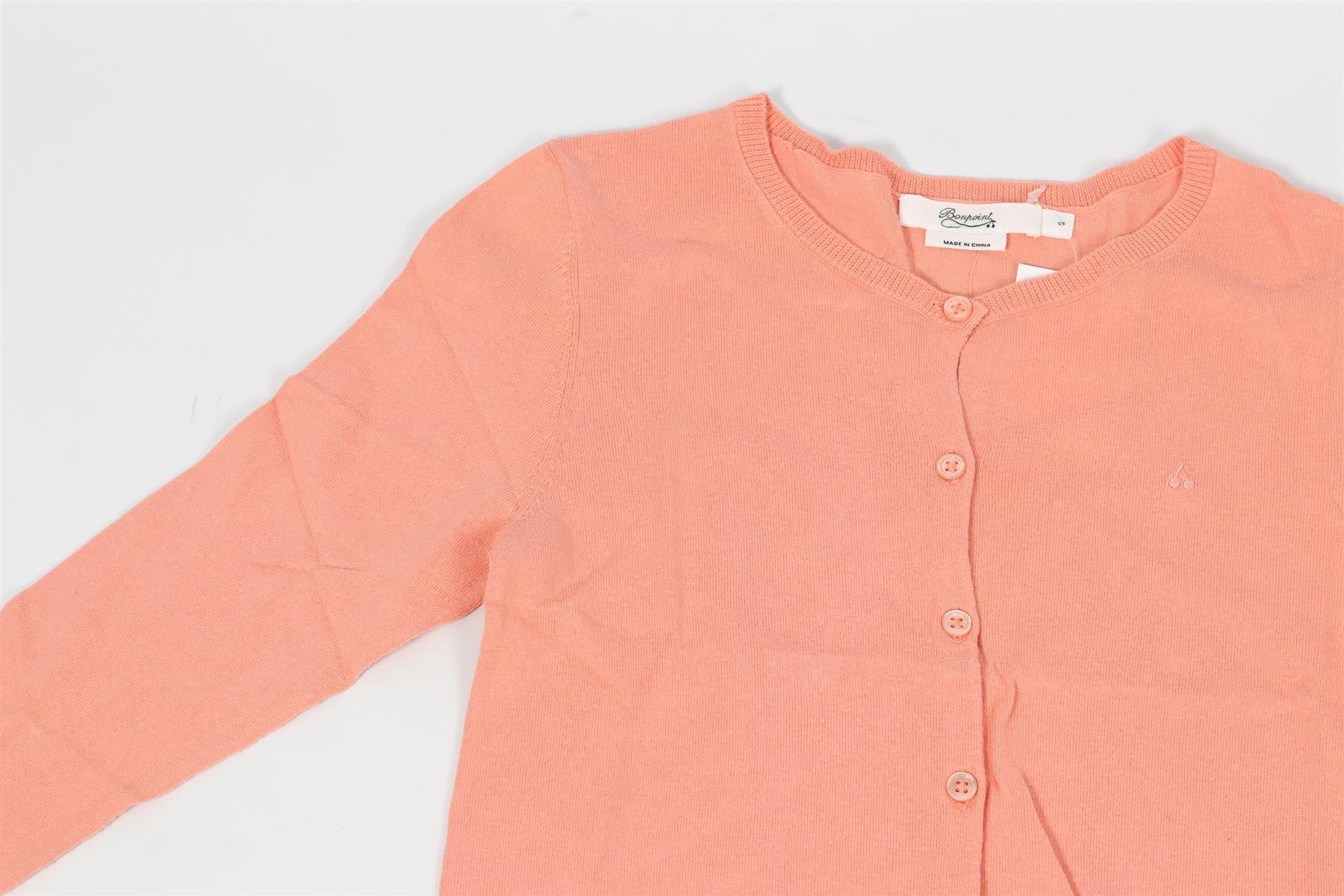 BONPOINT PEACH KIDS GIRLS COTTON CARDIGAN 8 YEARS - Image 3