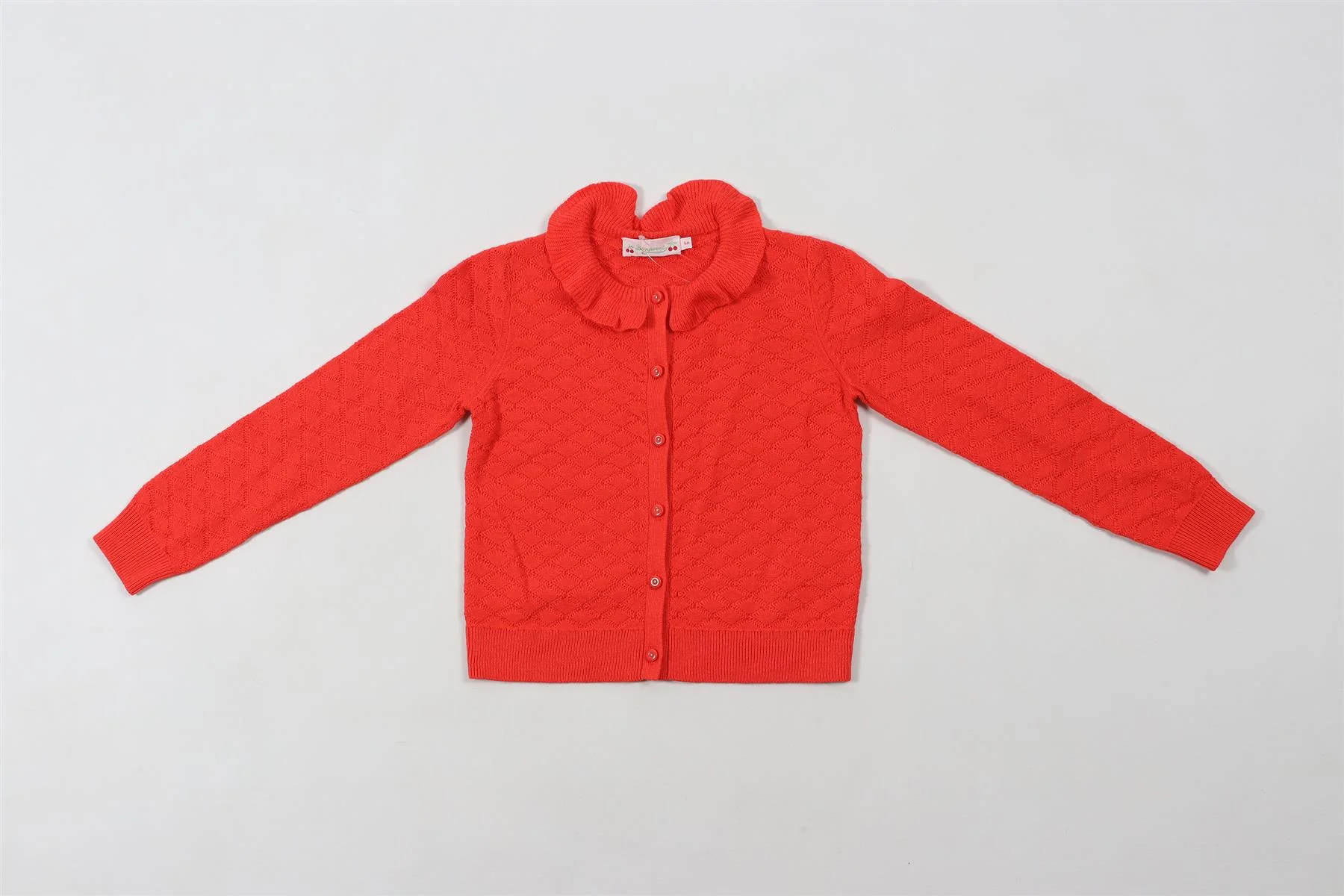 BONPOINT RED KIDS GIRLS CARDIGAN 6 YEARS - Image 2