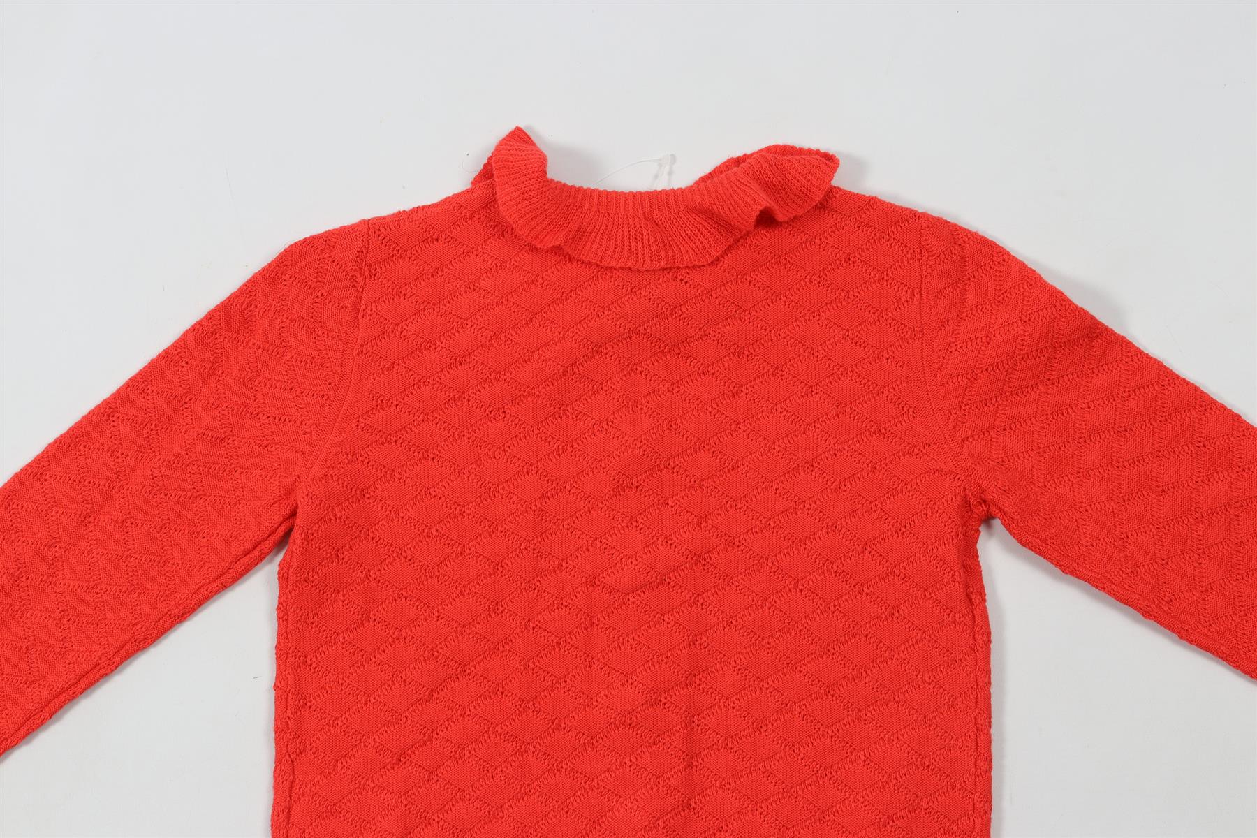 BONPOINT RED KIDS GIRLS CARDIGAN 6 YEARS - Image 5