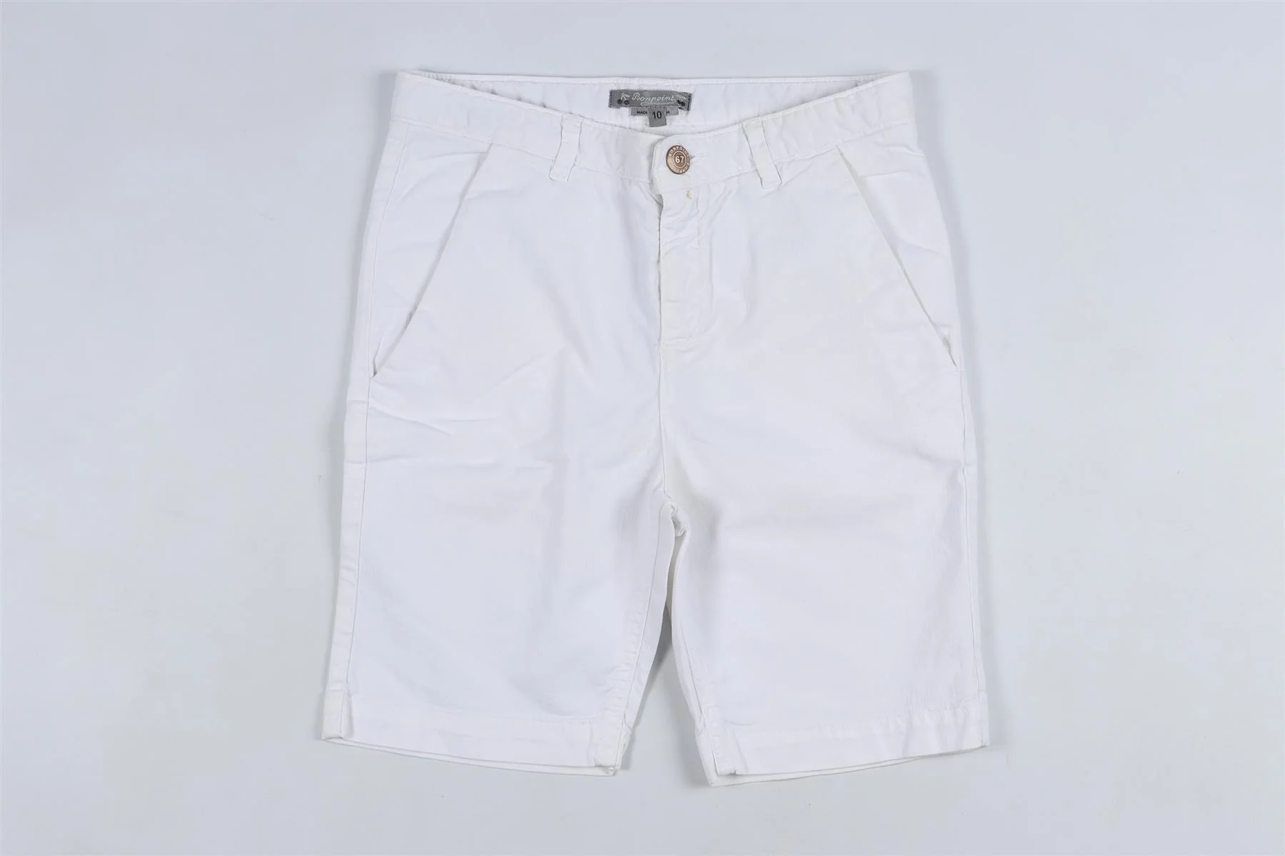 BONPOINT WHITE KIDS BOY SHORTS 10 YEARS - Image 2