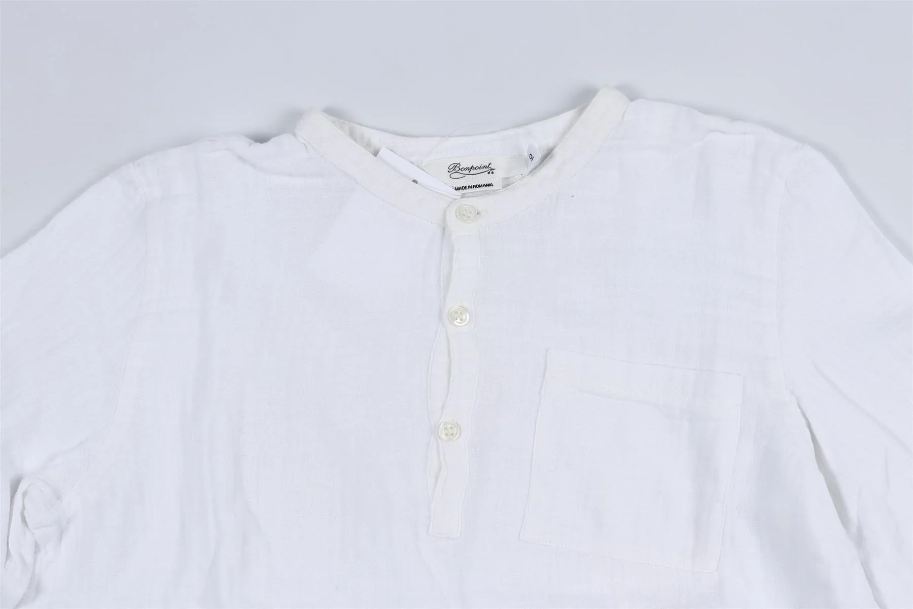 BONPOINT WHITE KIDS BOYS SHIRT 10 YEARS - Image 3