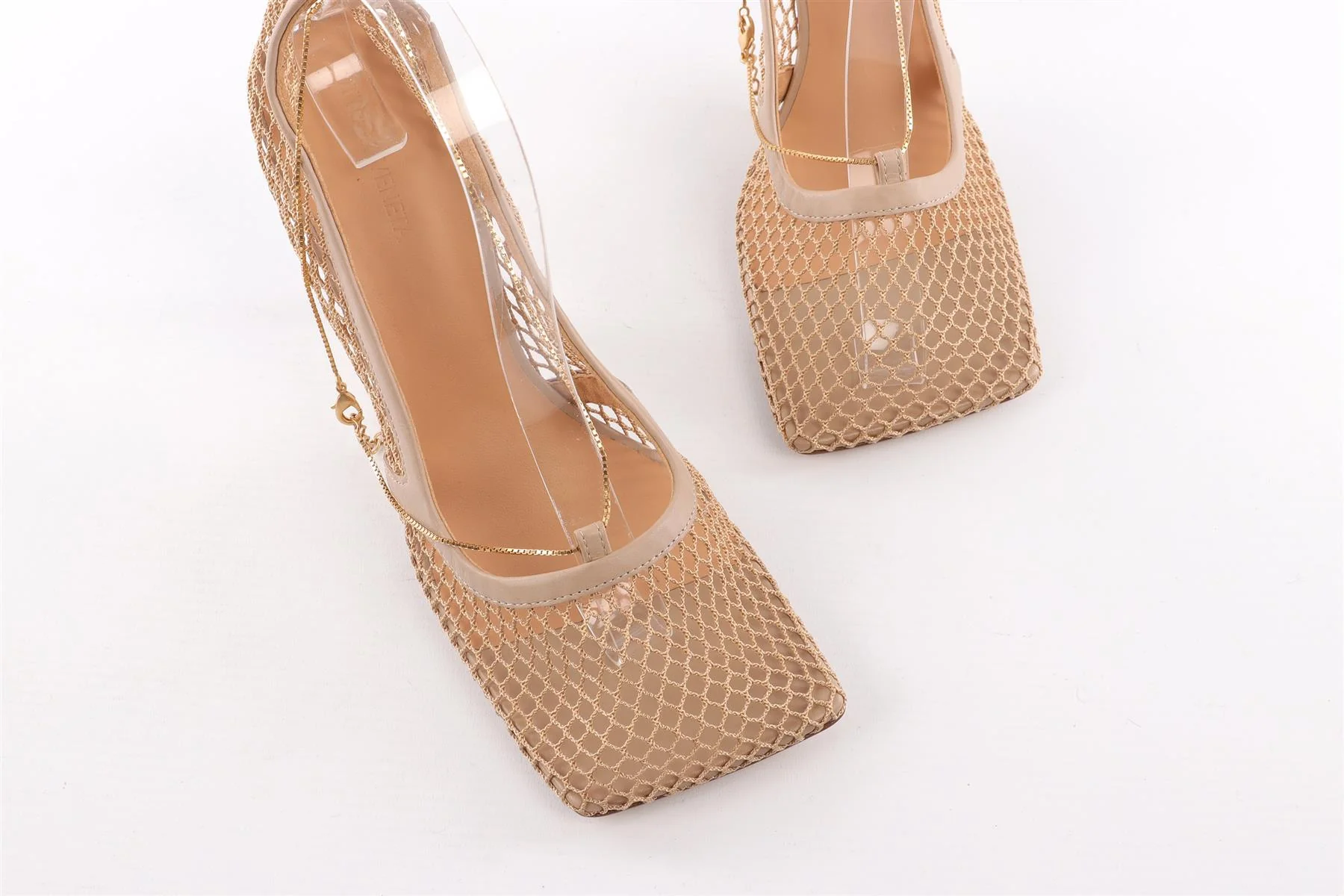 BOTTEGA VENETA BEIGE MESH PUMPS EU 40 UK 7 US 10 - Image 4