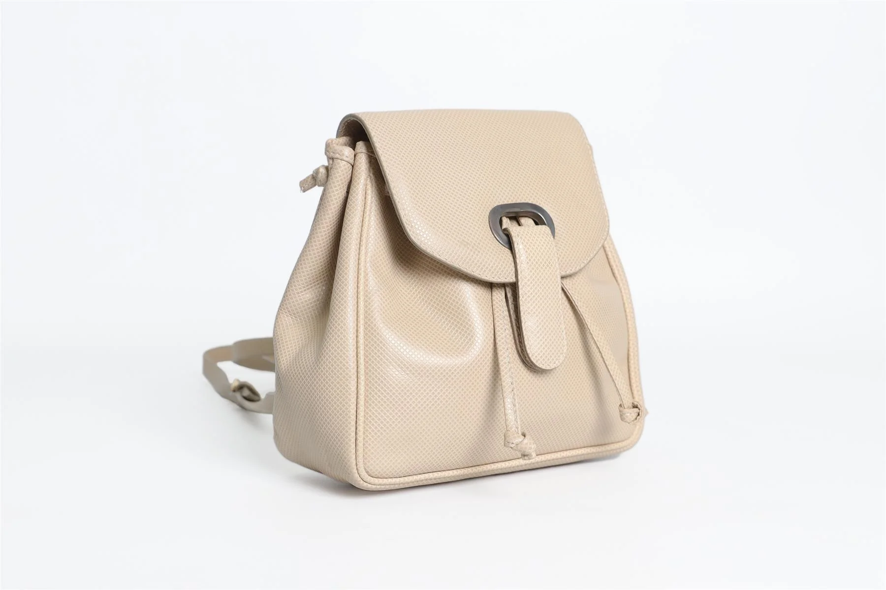BOTTEGA VENETA BEIGE VINTAGE LEATHER BACKPACK - Image 3