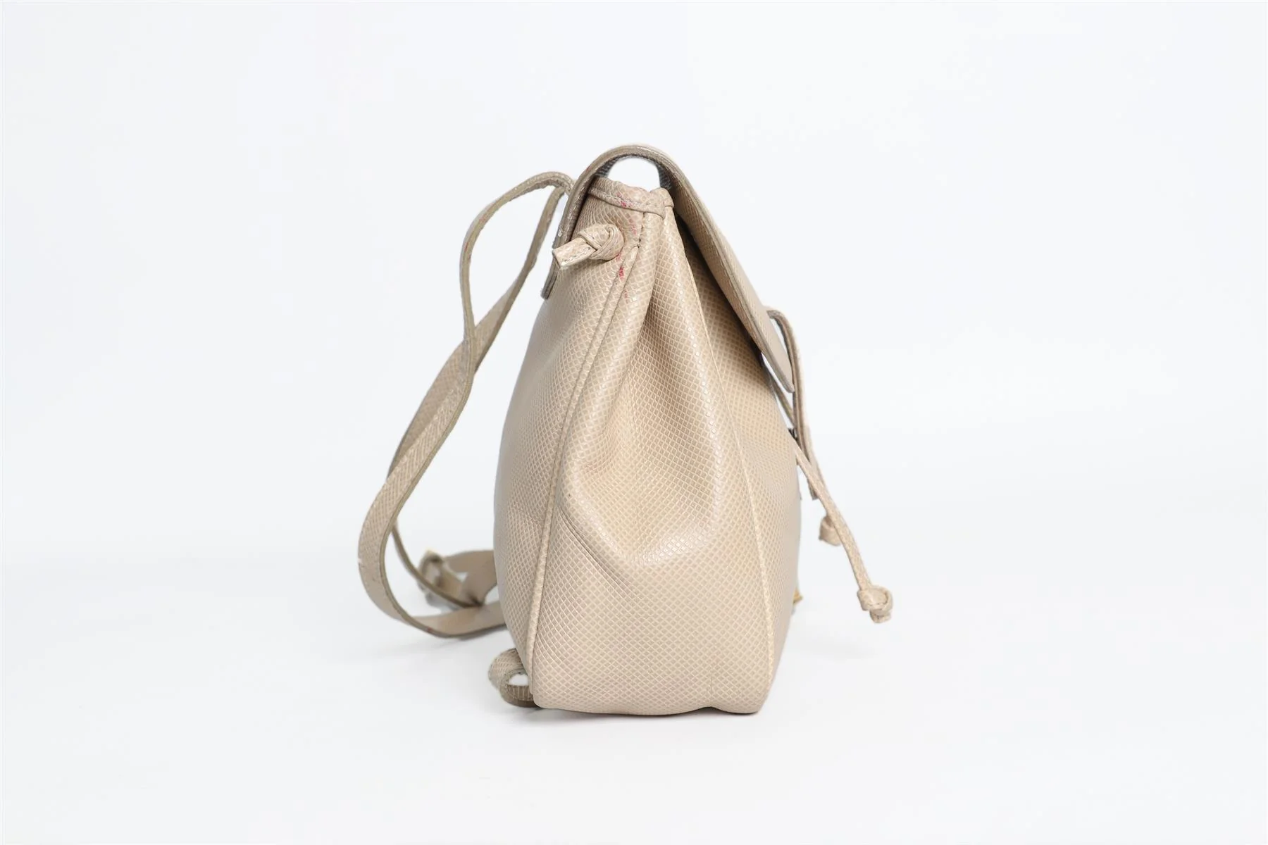 BOTTEGA VENETA BEIGE VINTAGE LEATHER BACKPACK - Image 4
