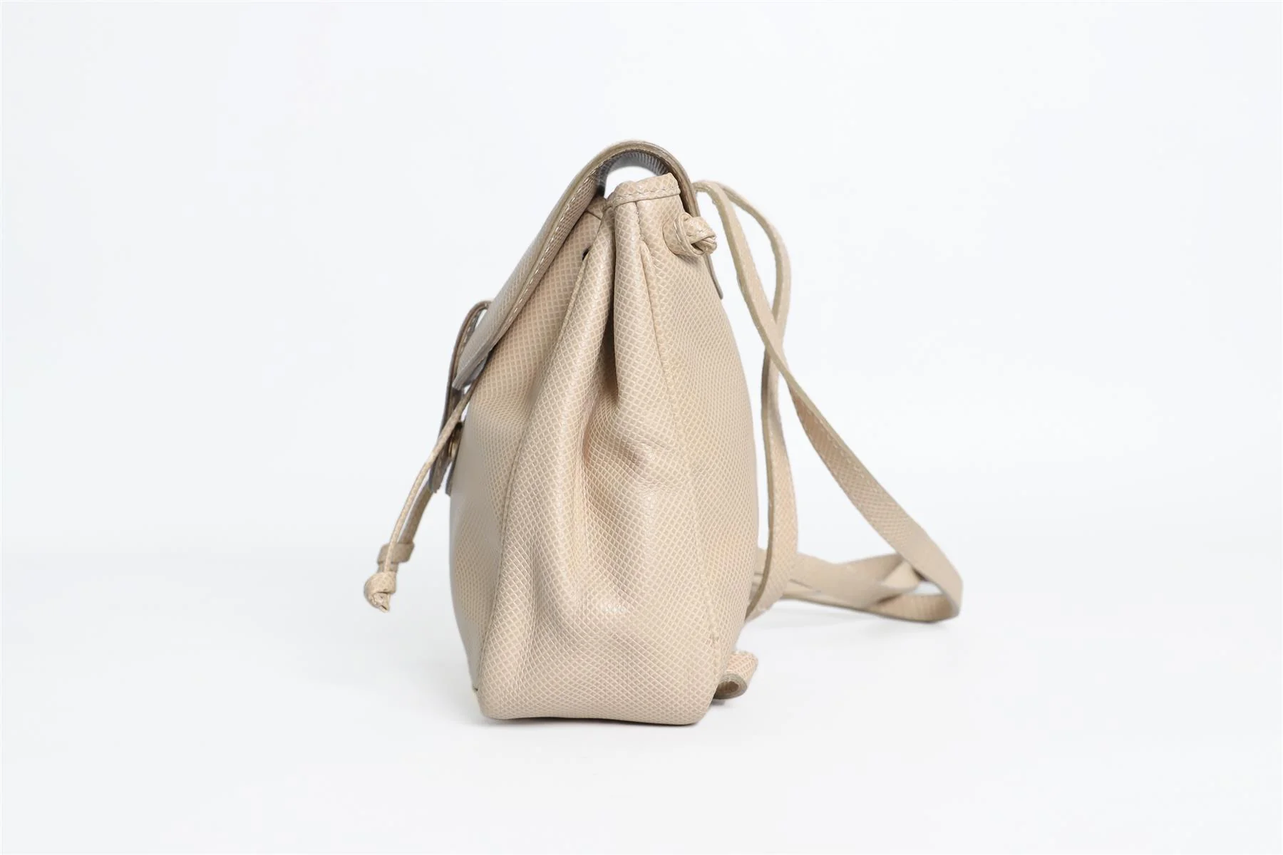 BOTTEGA VENETA BEIGE VINTAGE LEATHER BACKPACK - Image 5