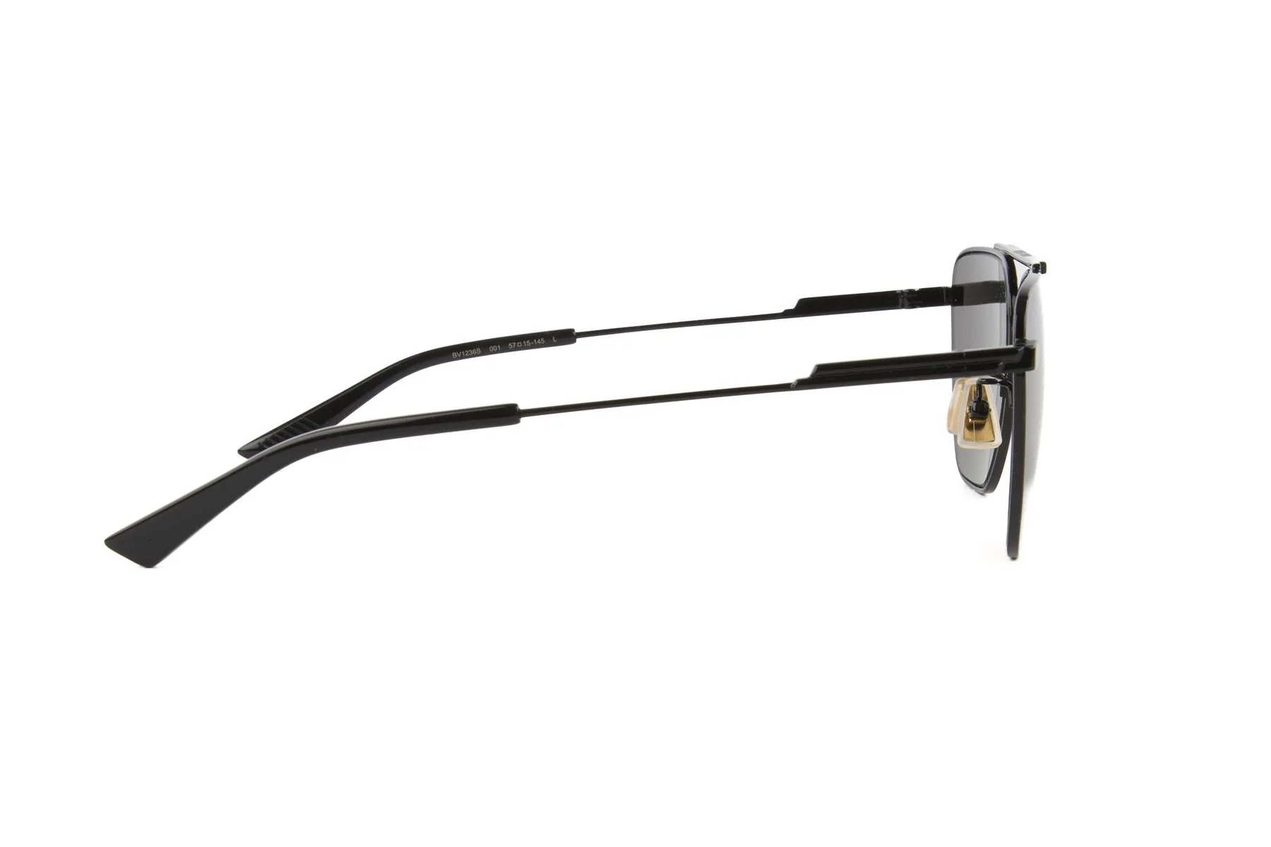 BOTTEGA VENETA BLACK D FRAME METAL SUNGLASSES - Image 5