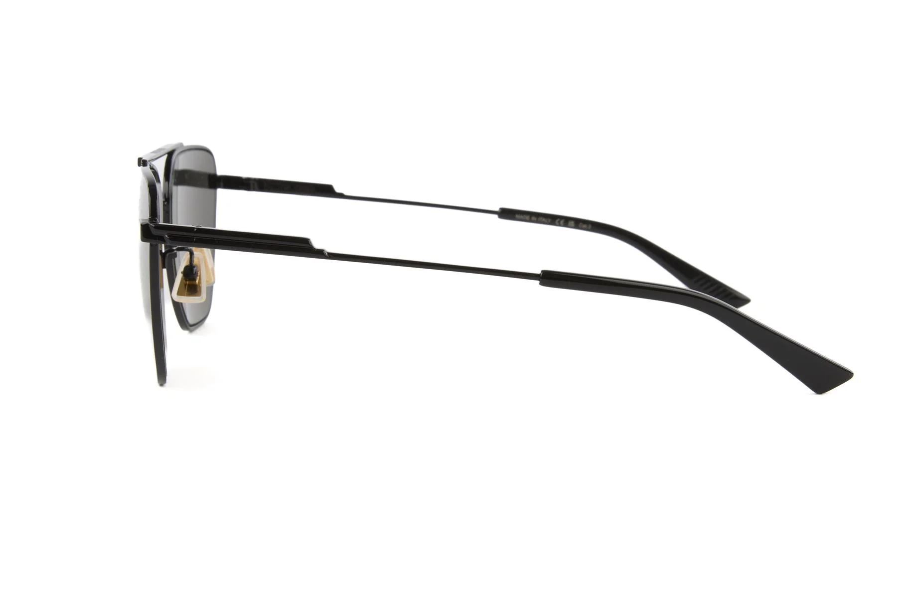 BOTTEGA VENETA BLACK D FRAME METAL SUNGLASSES - Image 6