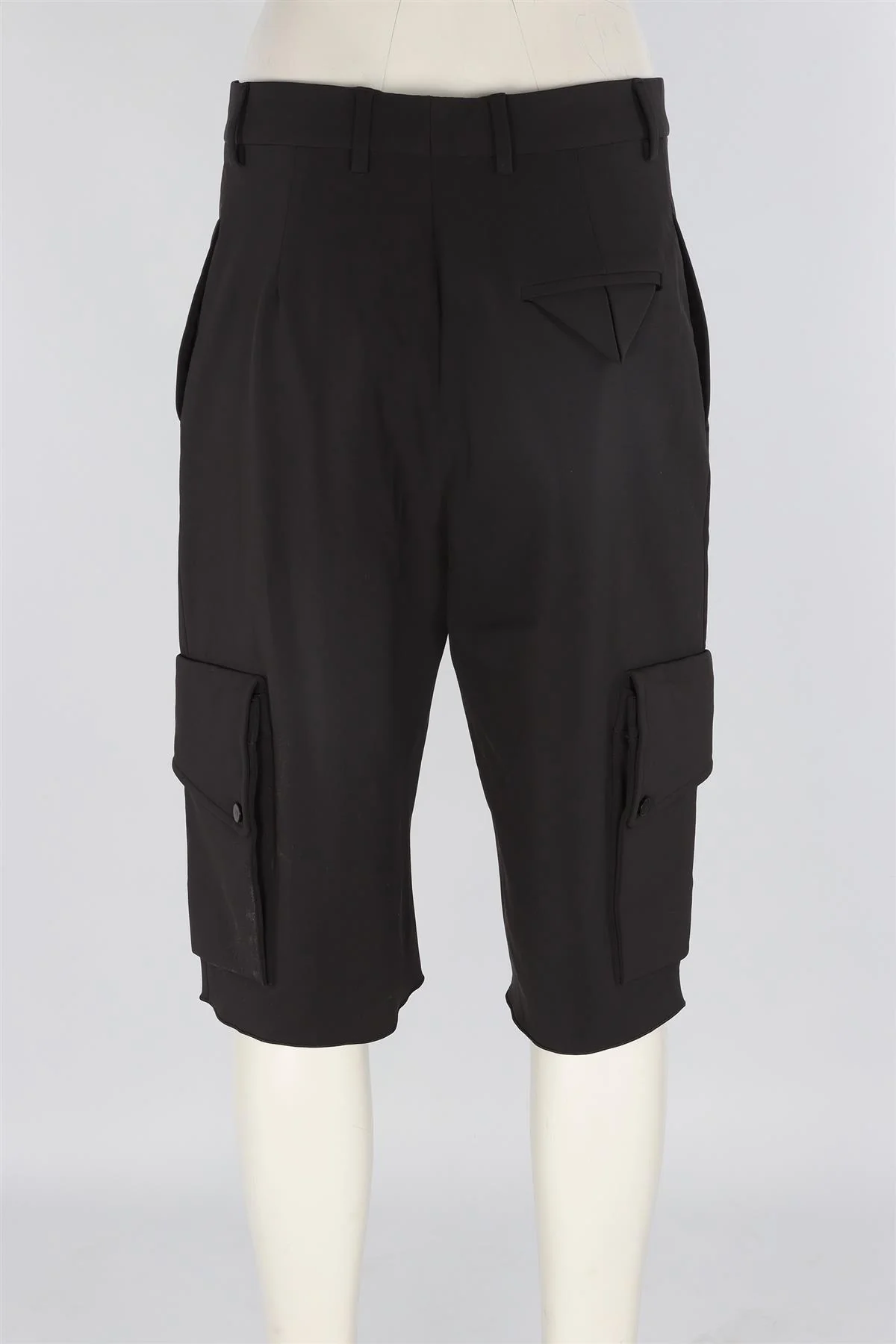 BOTTEGA VENETA BLACK JERSEY SHORTS IT 40 UK 8 - Image 4