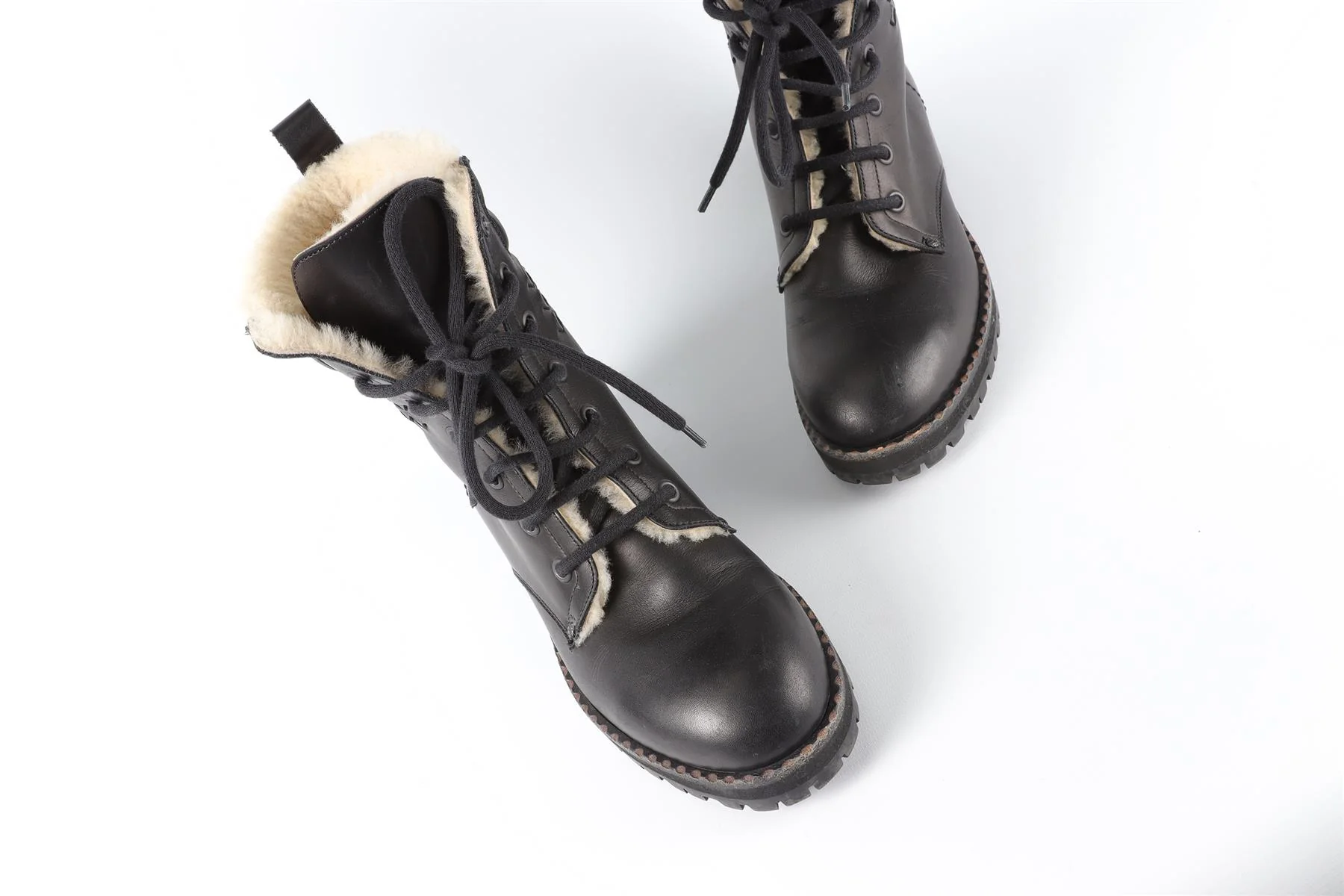 BOTTEGA VENETA BLACK LEATHER ANKLE BOOTS EU 36.5 UK 3.5 US 6.5 - Image 4