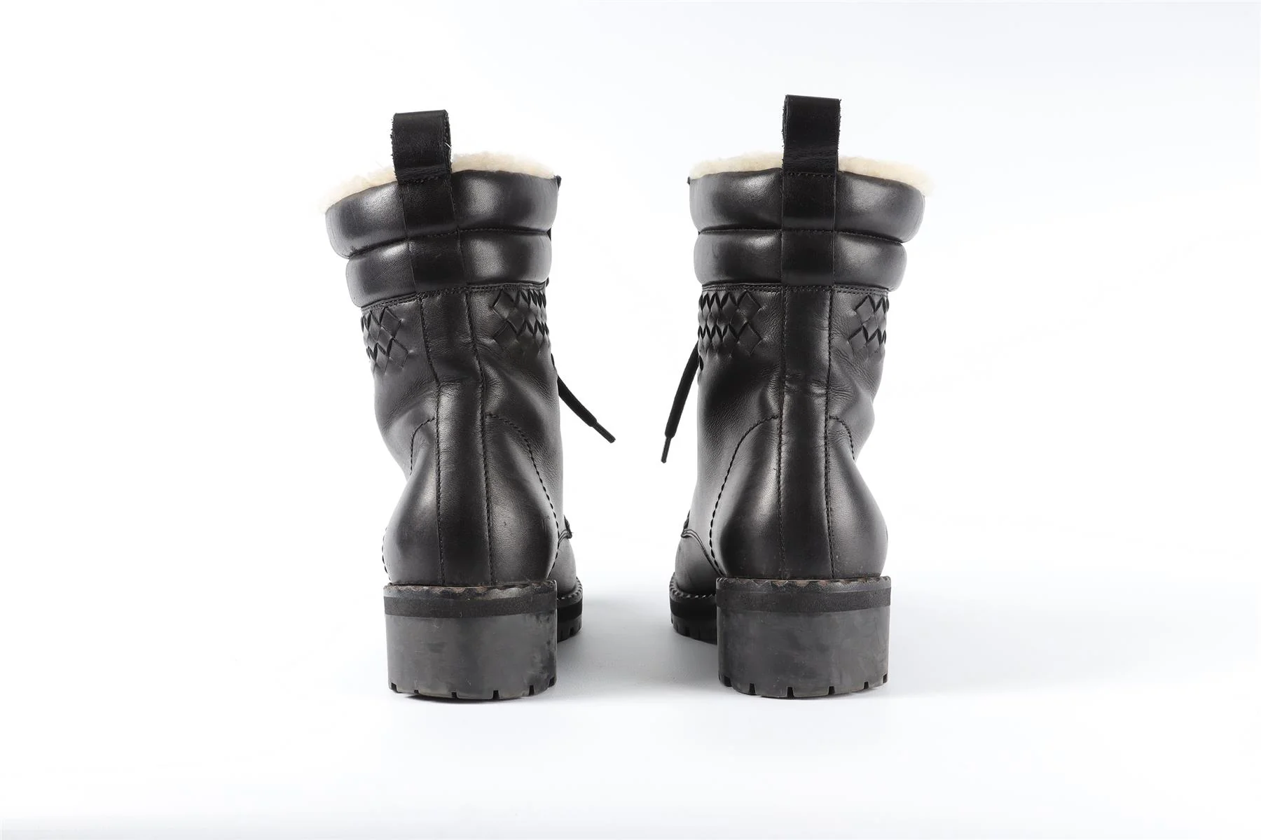 BOTTEGA VENETA BLACK LEATHER ANKLE BOOTS EU 36.5 UK 3.5 US 6.5 - Image 5