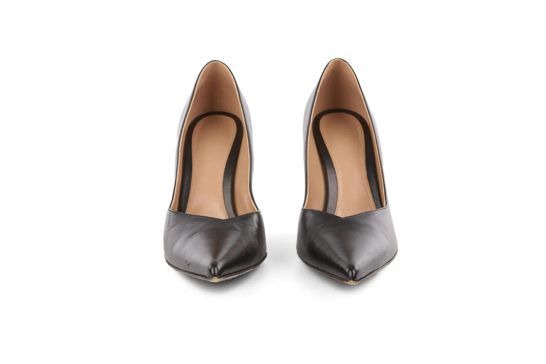 BOTTEGA VENETA BLACK LEATHER PUMPS EU 38.5 UK 5.5 US 8.5 - Image 3