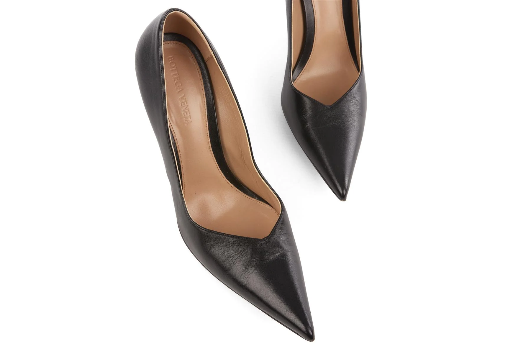 BOTTEGA VENETA BLACK LEATHER PUMPS EU 38.5 UK 5.5 US 8.5 - Image 4