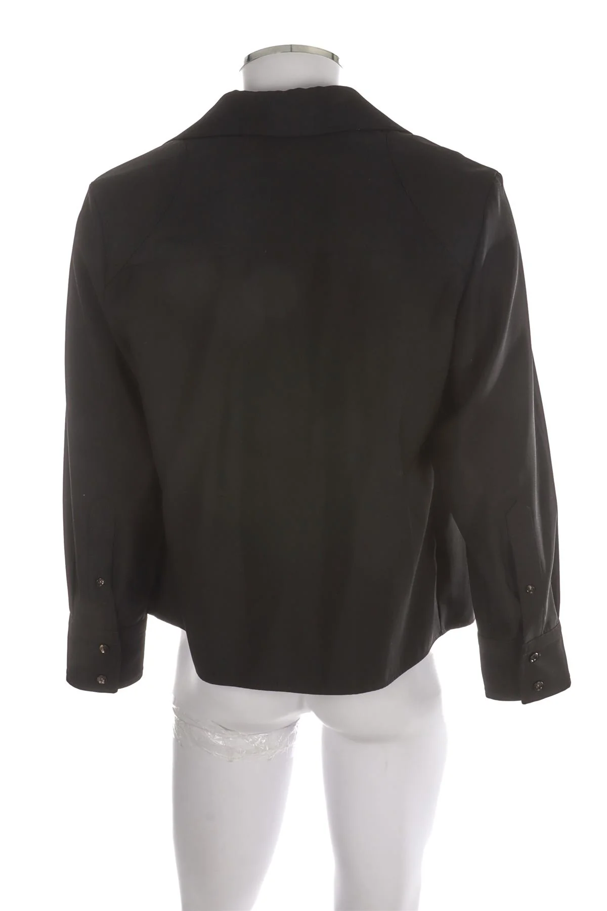 BOTTEGA VENETA BLACK MENS MATCHES WOOL SHIRT SMALL - Image 4