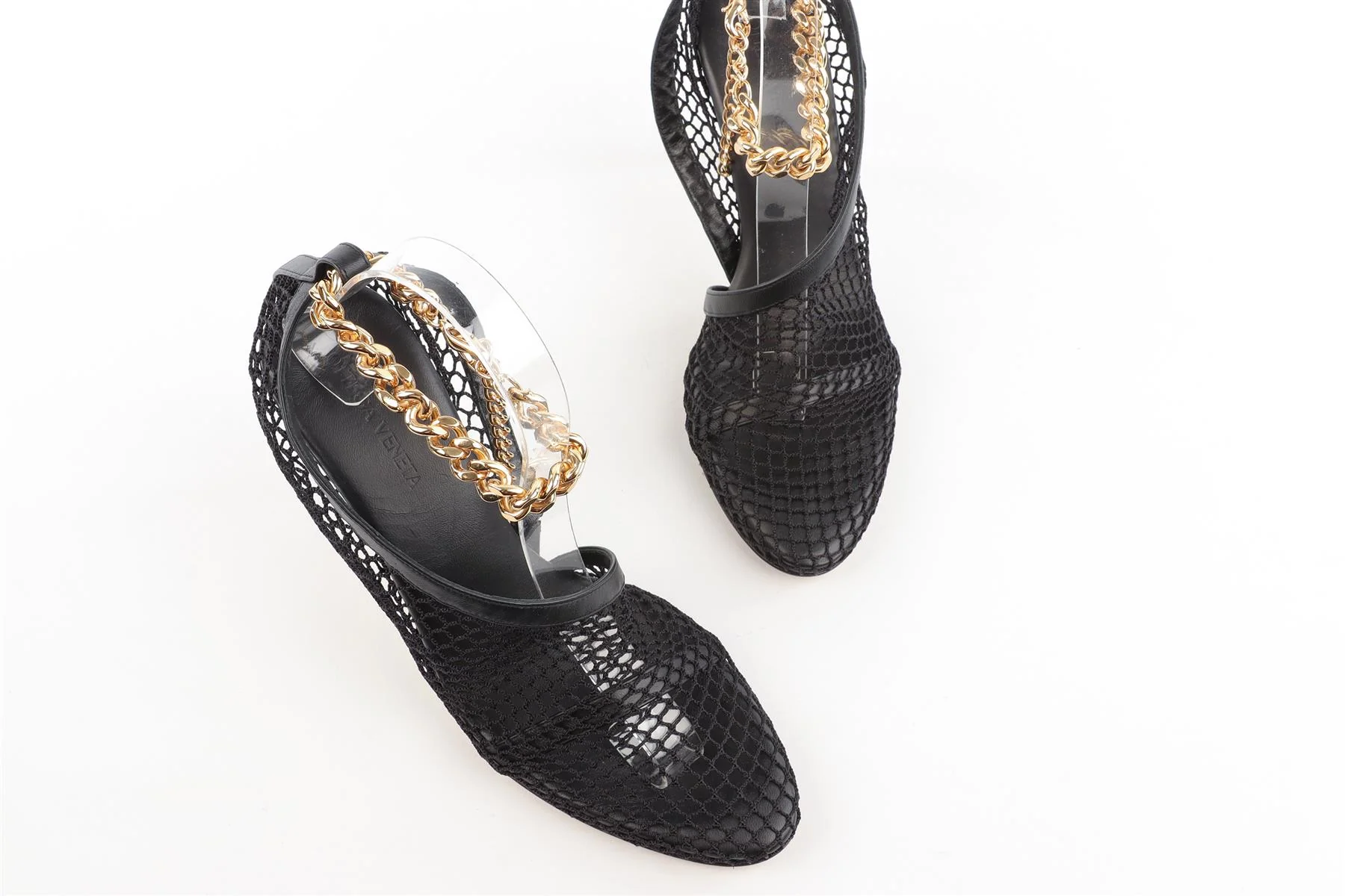 BOTTEGA VENETA BLACK MESH PUMPS EU 37 UK 4 US 7 - Image 4