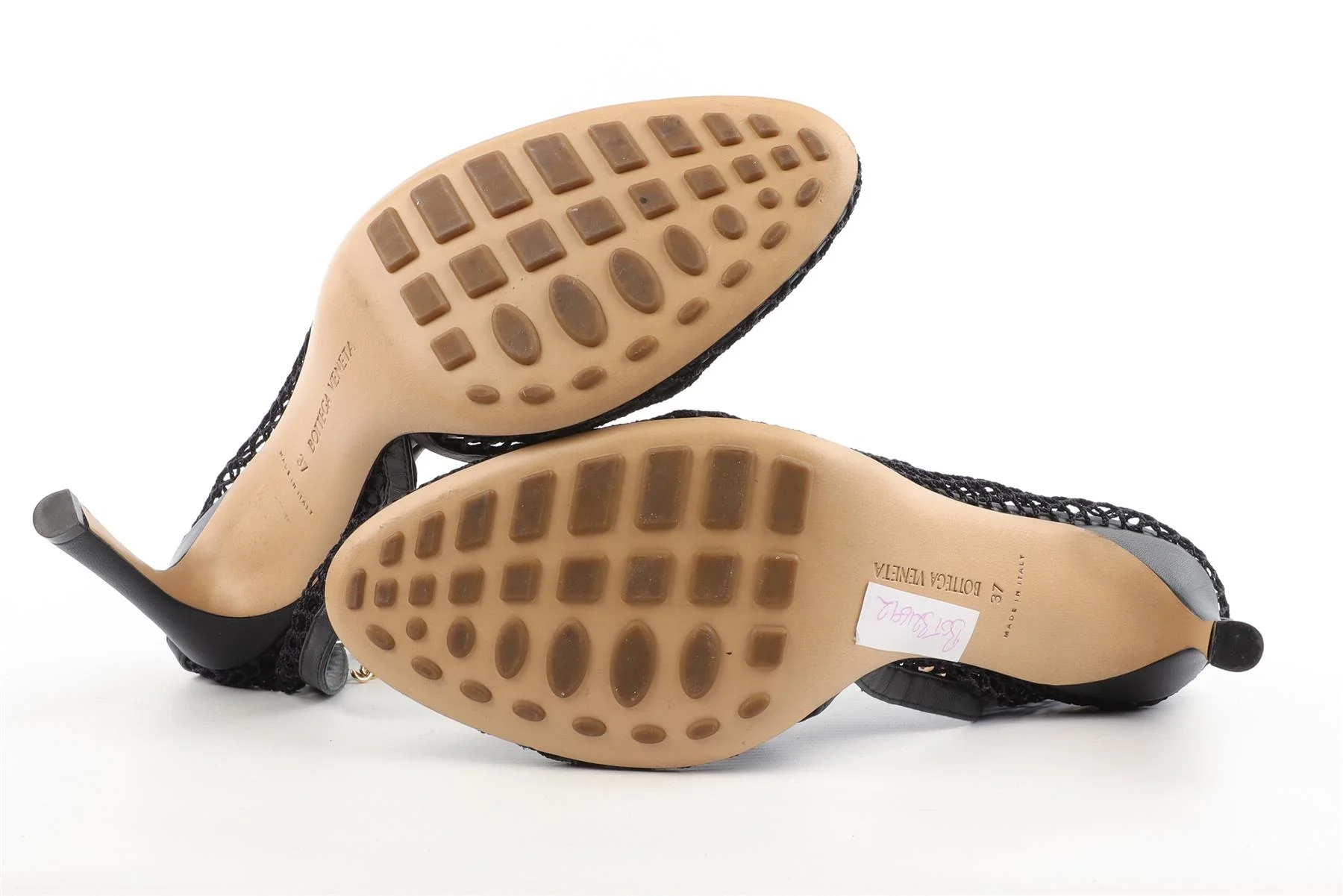BOTTEGA VENETA BLACK MESH PUMPS EU 37 UK 4 US 7 - Image 6