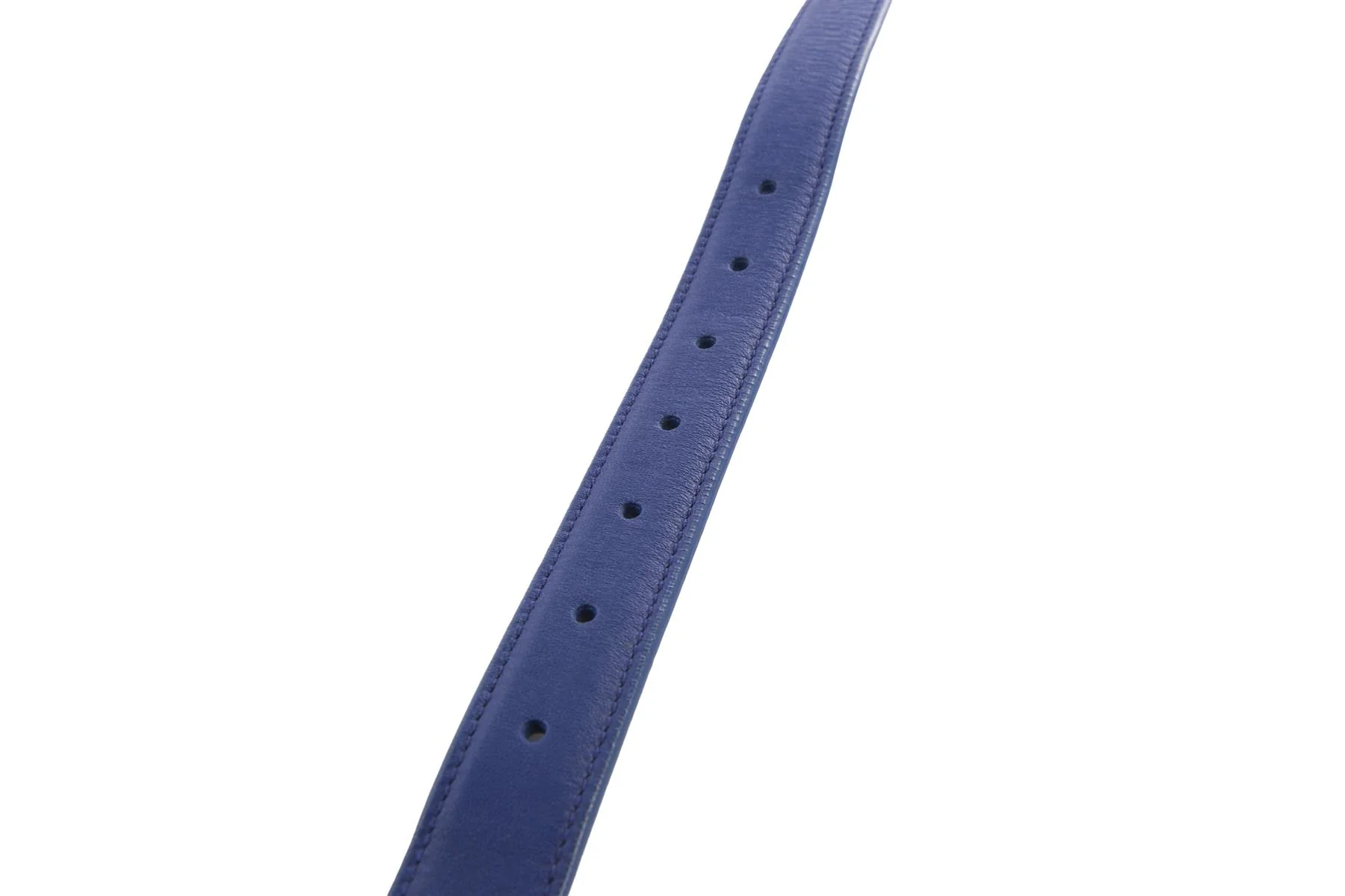 BOTTEGA VENETA BLUE LEATHER BELT 90CM - Image 5