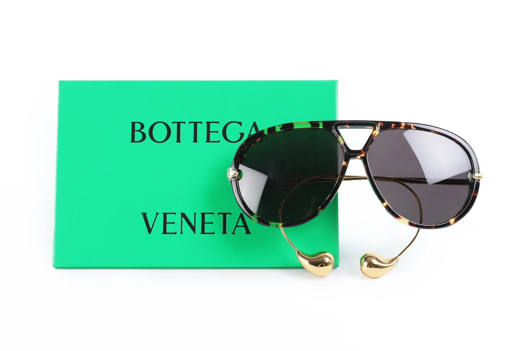 BOTTEGA VENETA BROWN FRAME SUNGLASSES - Image 7