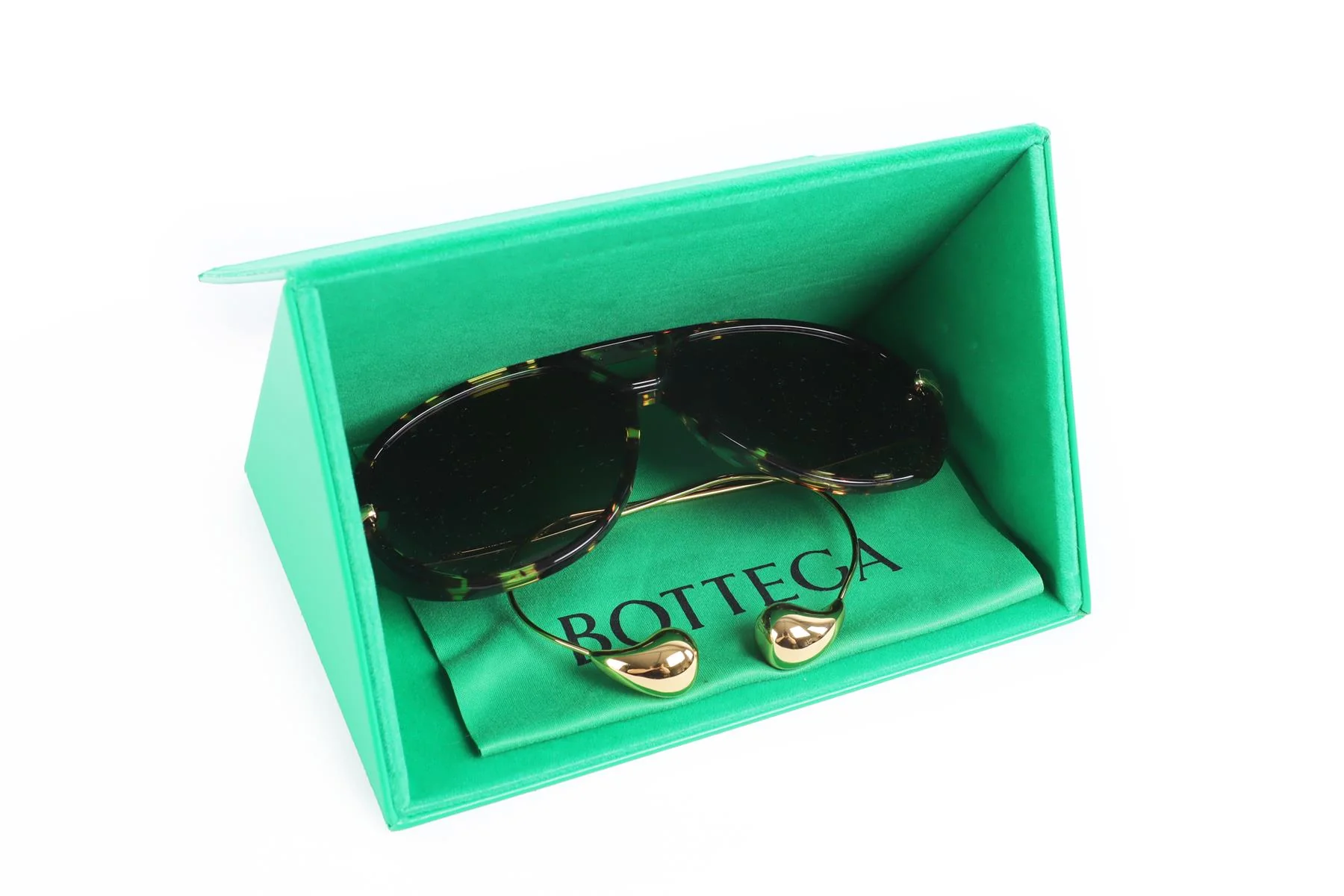 BOTTEGA VENETA BROWN FRAME SUNGLASSES - Image 8