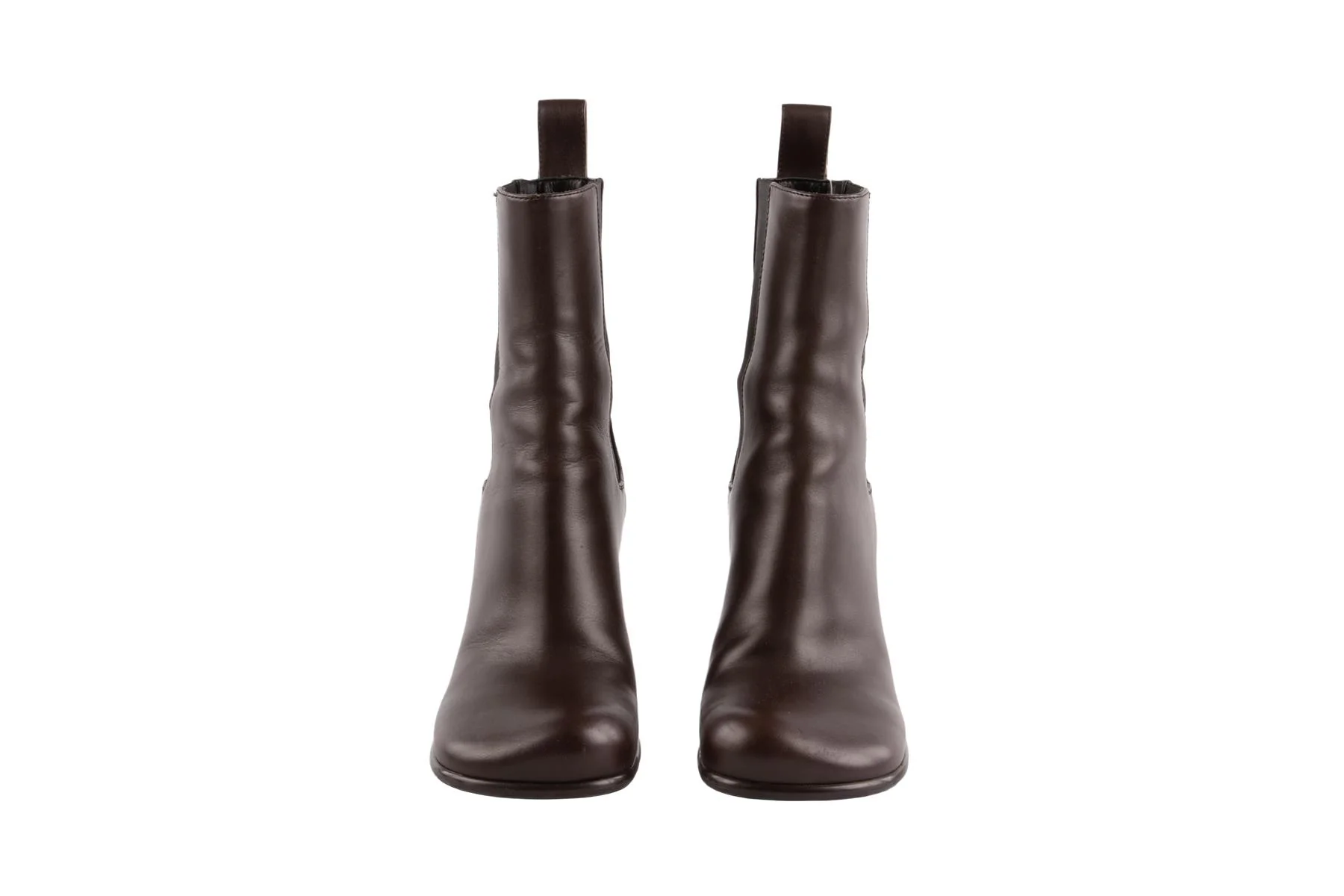 BOTTEGA VENETA BROWN LEATHER ANKLE BOOTS EU 39 - Image 3