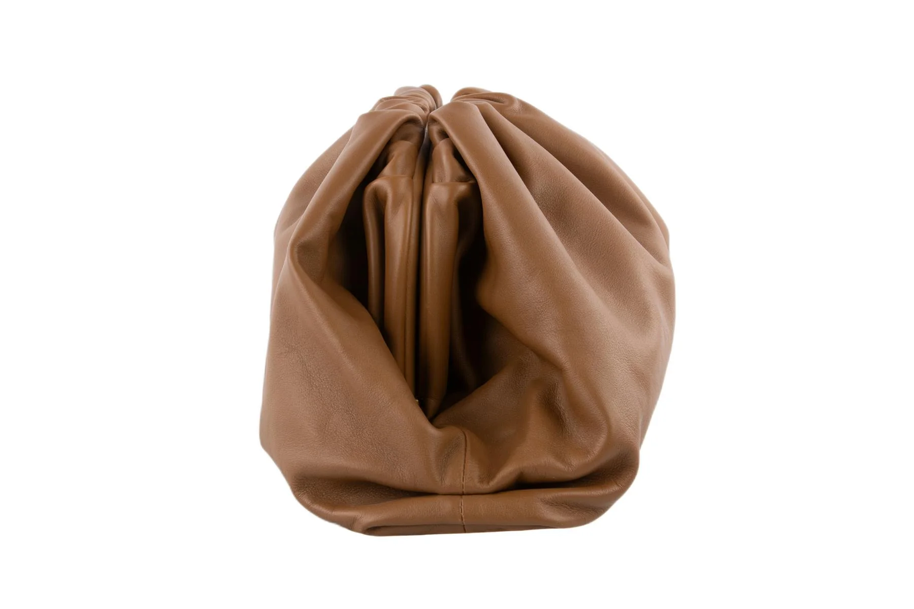 BOTTEGA VENETA BROWN POUCH LARGE LEATHER CLUTCH - Image 4