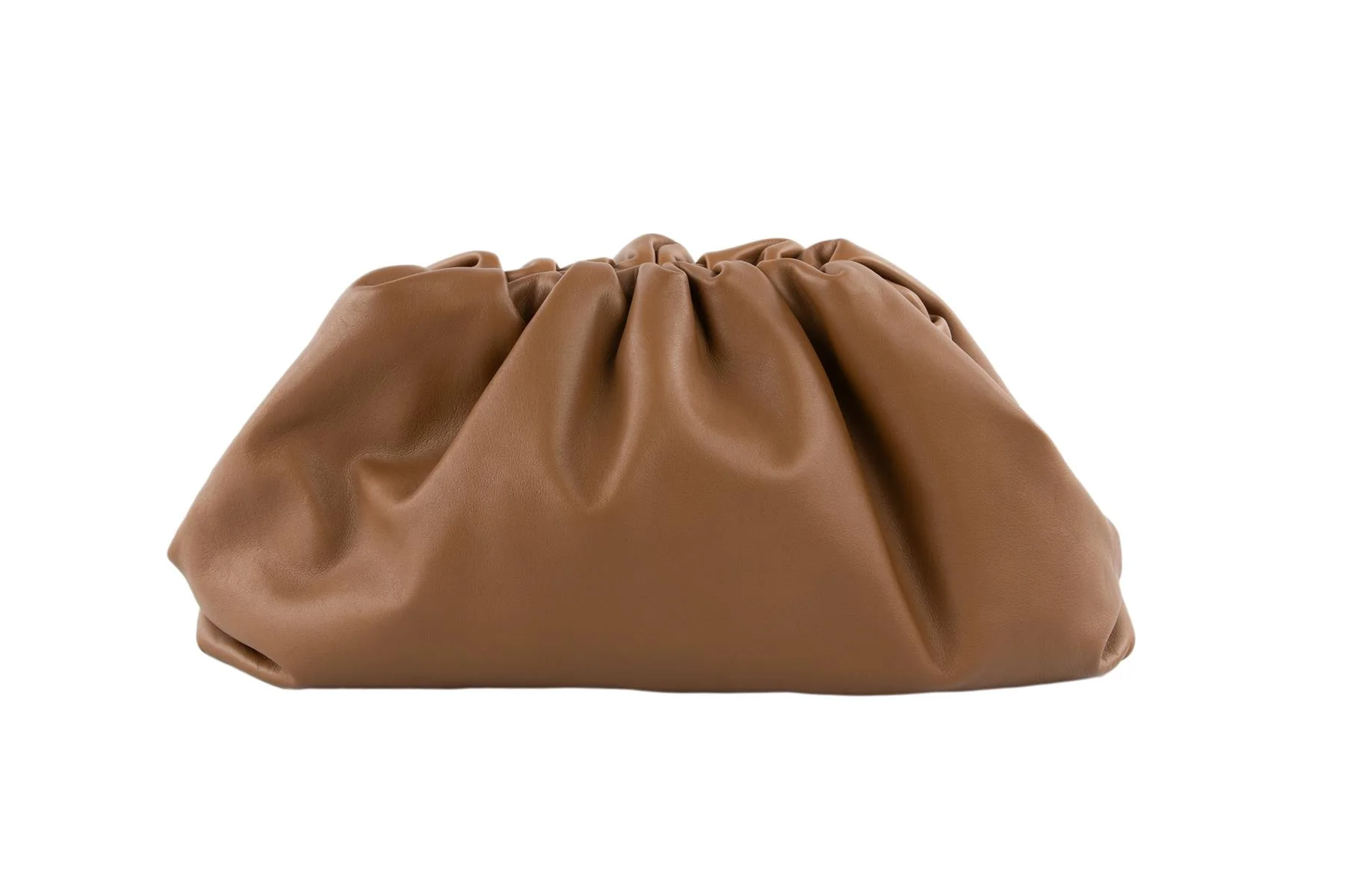 BOTTEGA VENETA BROWN POUCH LARGE LEATHER CLUTCH - Image 6