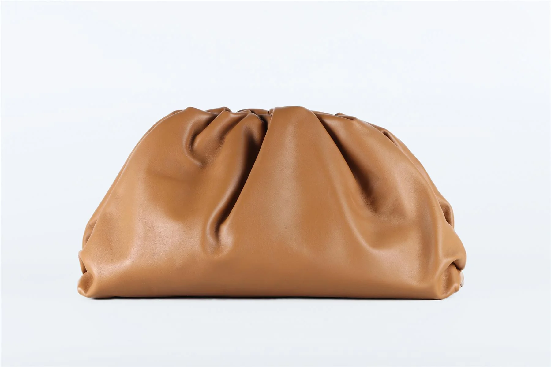 BOTTEGA VENETA BROWN POUCH LARGE LEATHER CLUTCH - Image 2