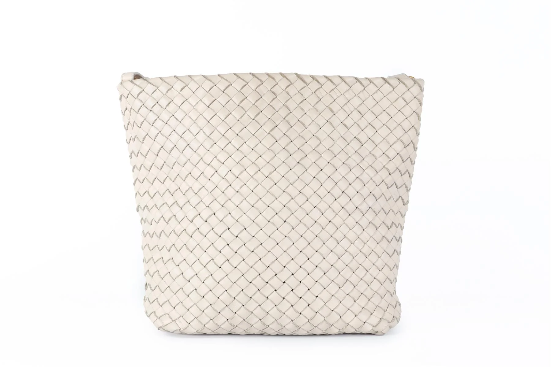 BOTTEGA VENETA ECRU INTRECCIATO LEATHER BUCKET BAG - Image 7