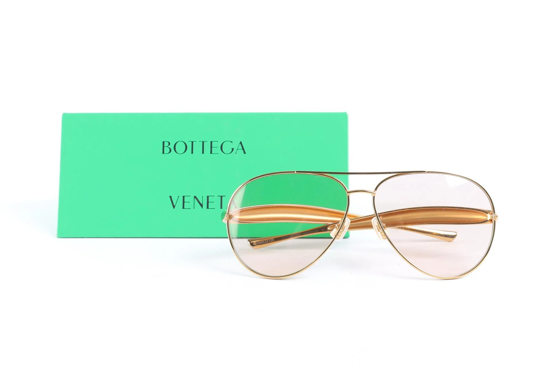 BOTTEGA VENETA GOLD FRAME SUNGLASSES - Image 7