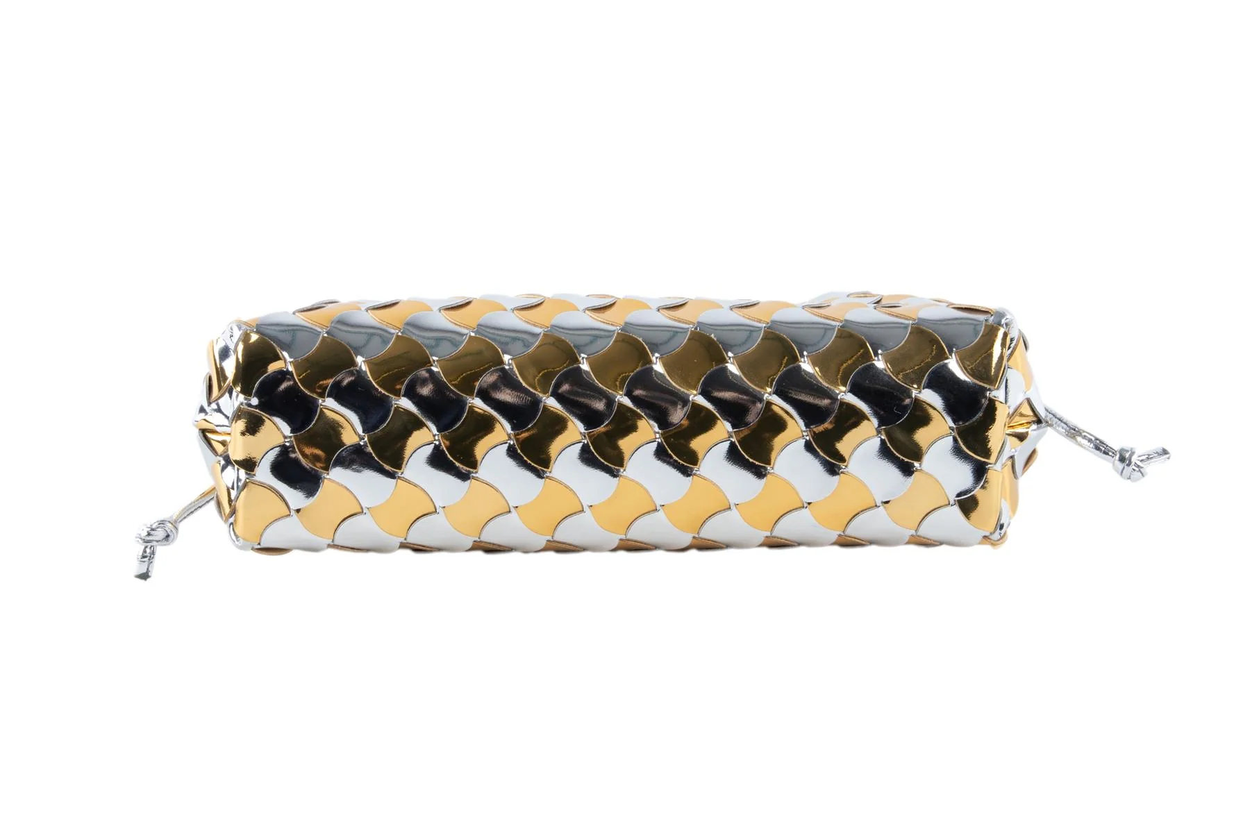 BOTTEGA VENETA GOLD POUCH MINI LEATHER SHOULDER BAG - Image 7