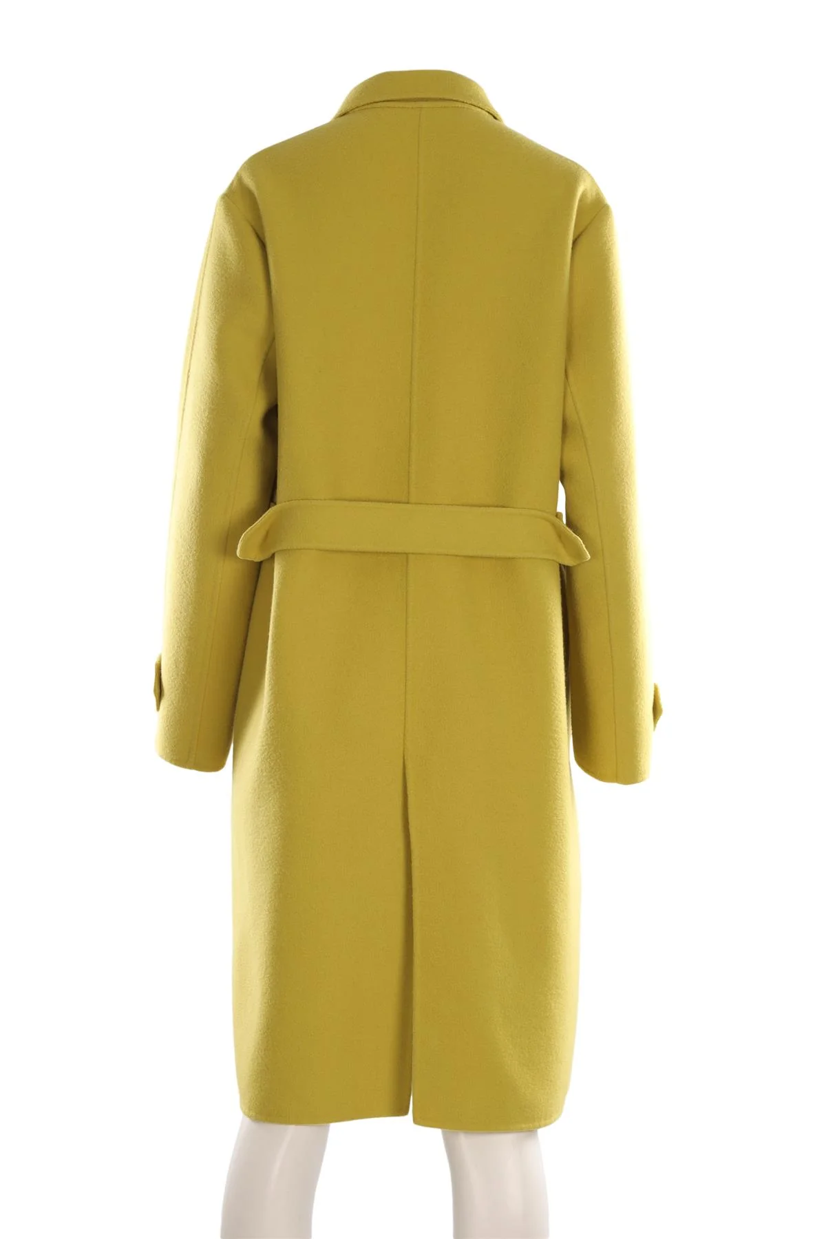 BOTTEGA VENETA GREEN CASHMERE COAT IT 46 UK 14 - Image 4