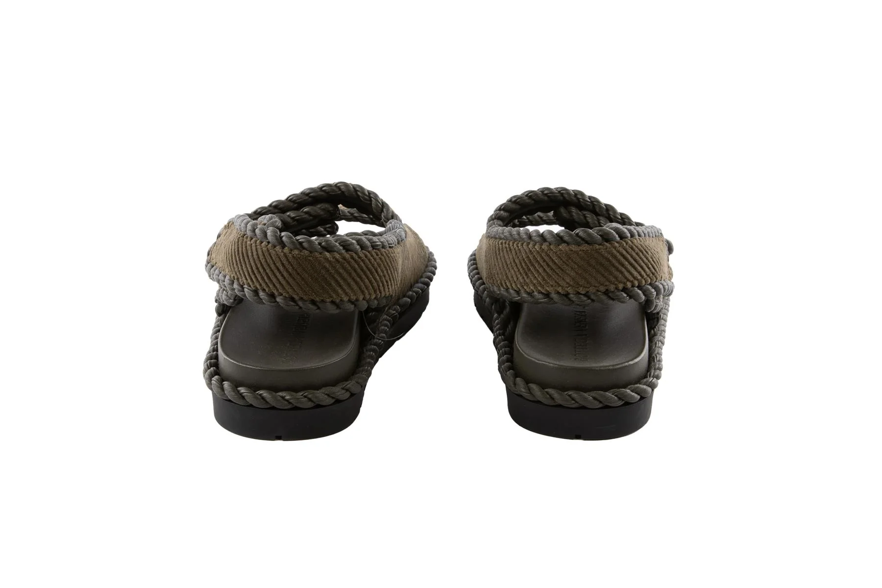 BOTTEGA VENETA GREEN JACK CORDUROY SANDALS EU 38 UK 5 US 8 - Image 5
