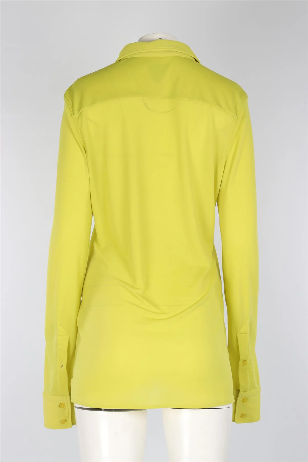 BOTTEGA VENETA GREEN JERSEY SHIRT IT 44 UK 12 - Image 4