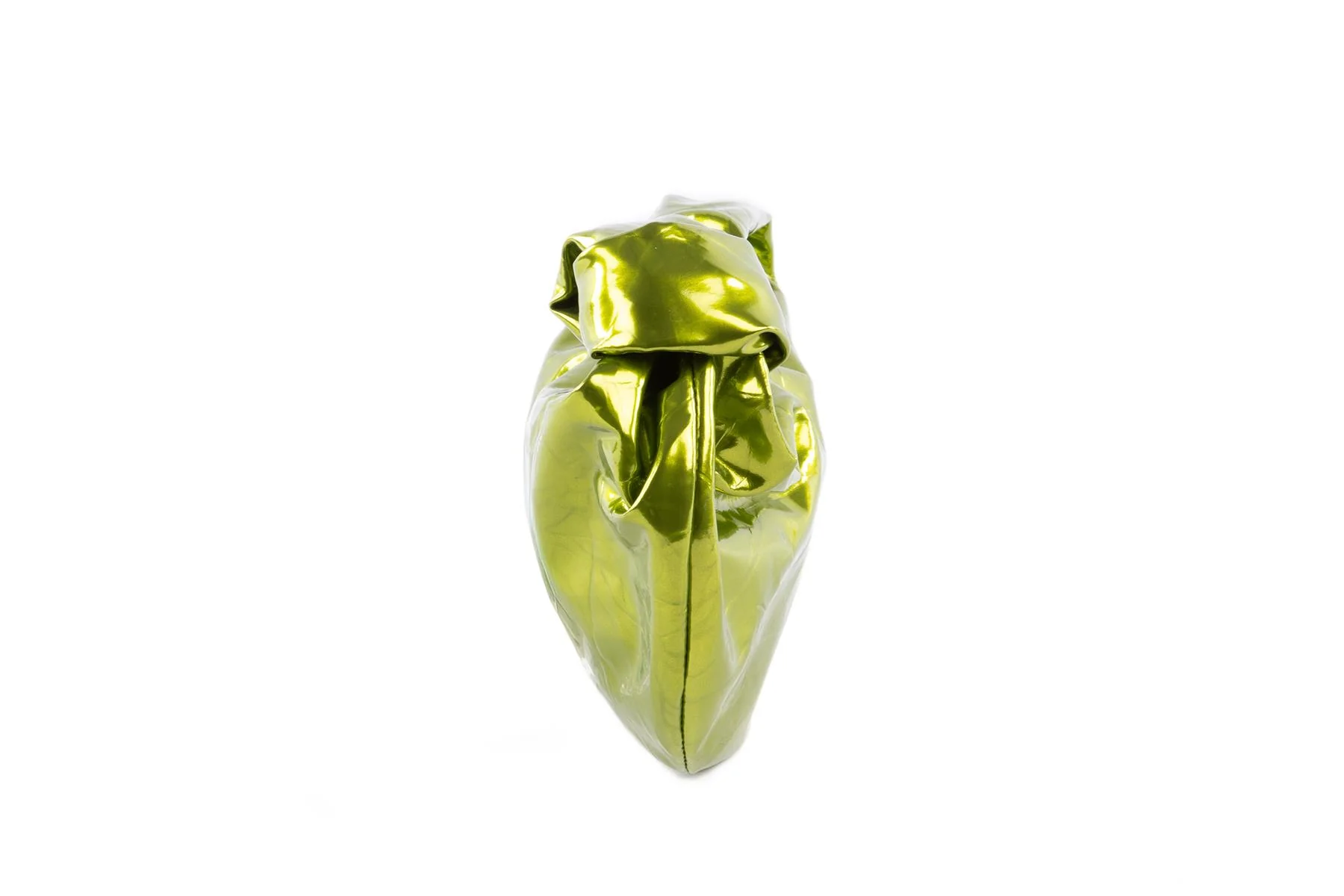 BOTTEGA VENETA GREEN JODIE MINI CRUSHED LEATHER TOTE BAG - Image 4