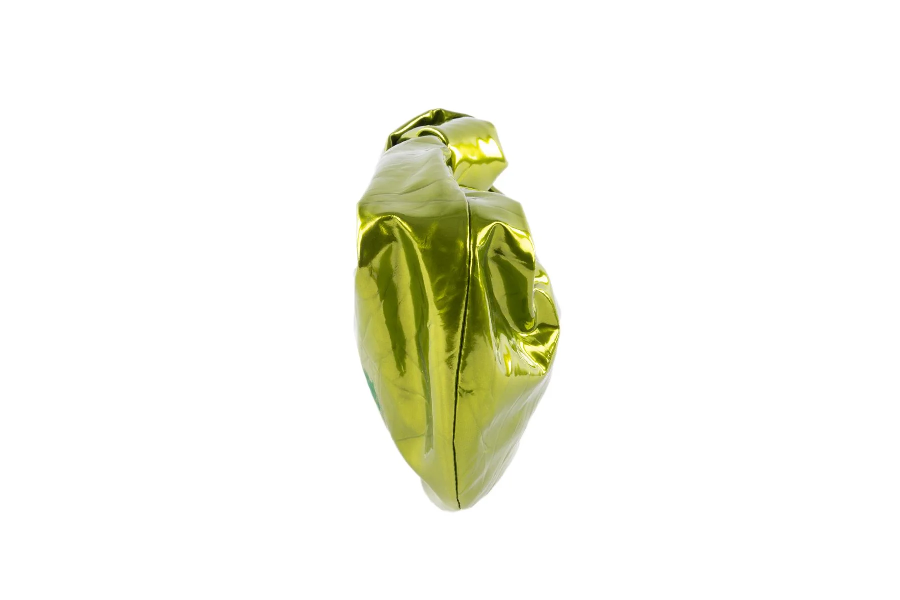 BOTTEGA VENETA GREEN JODIE MINI CRUSHED LEATHER TOTE BAG - Image 5