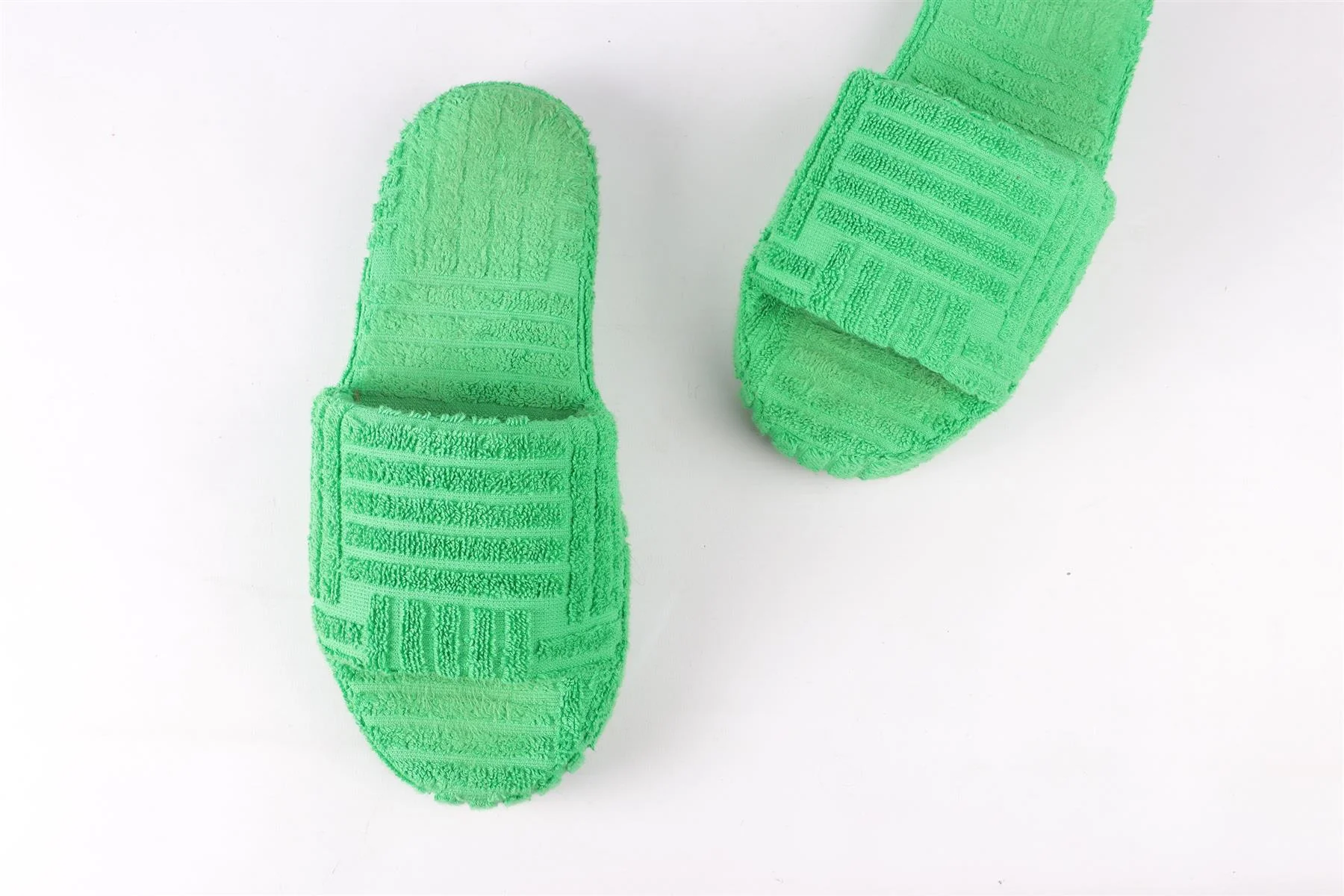BOTTEGA VENETA GREEN TERRY SLIDES EU 40 UK 7 US 10 - Image 4