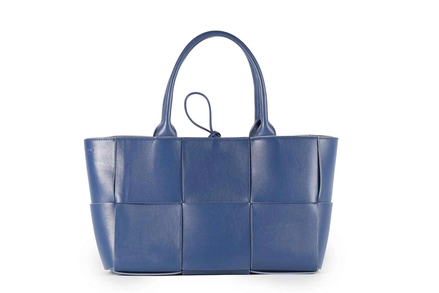 BOTTEGA VENETA NAVY ARCO INTRECCIATO LEATHER TOTE BAG - Image 2
