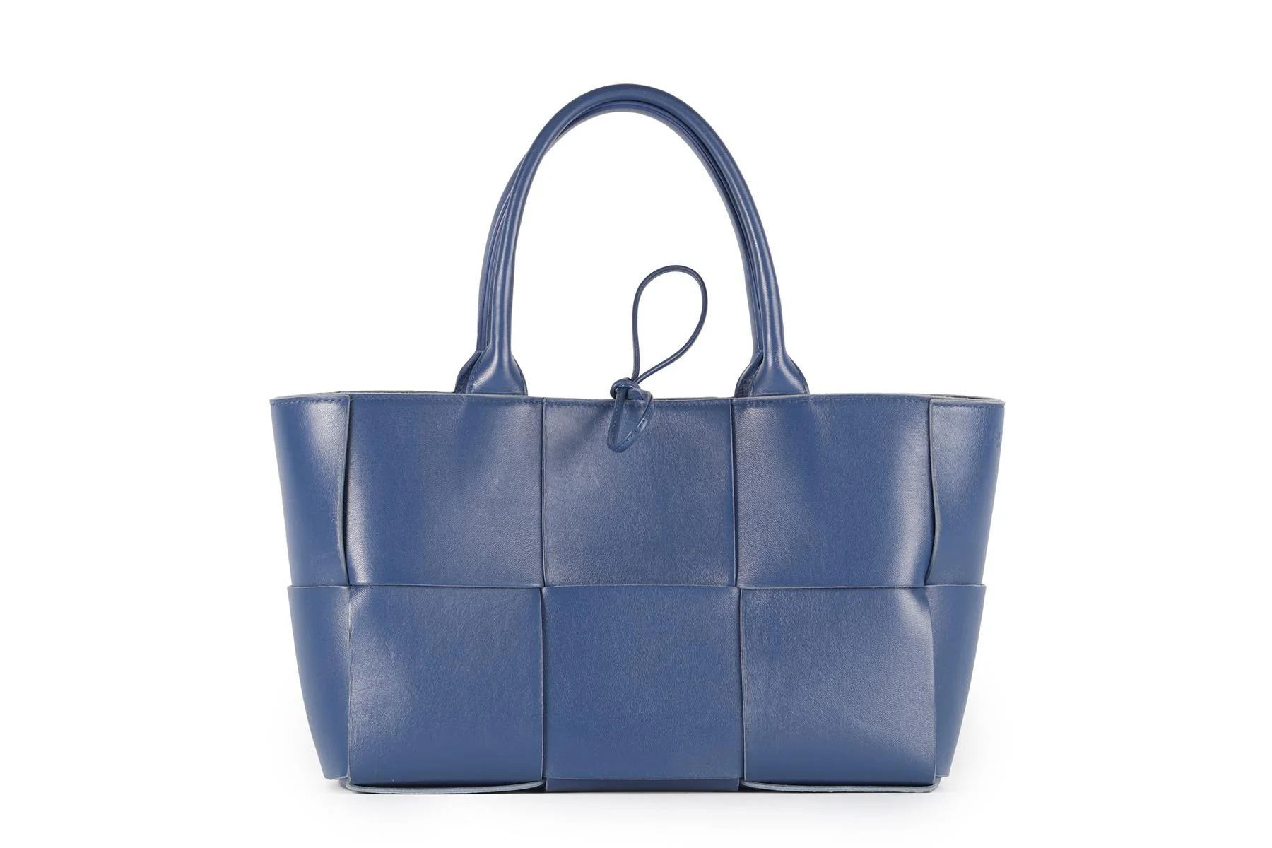 BOTTEGA VENETA NAVY ARCO INTRECCIATO LEATHER TOTE BAG - Image 6