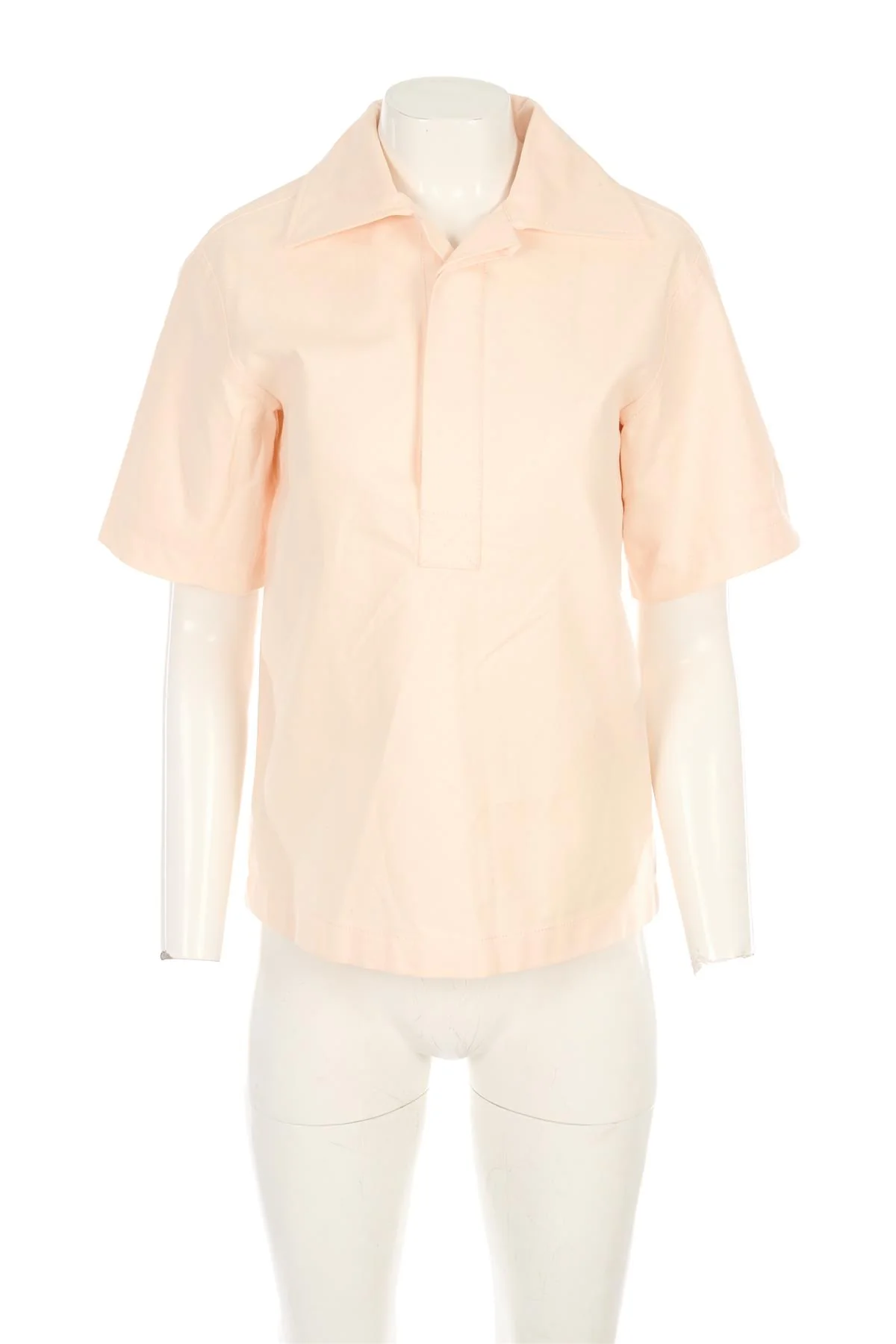 BOTTEGA VENETA PEACH COTTON SHIRT IT 40 UK 8 - Image 2