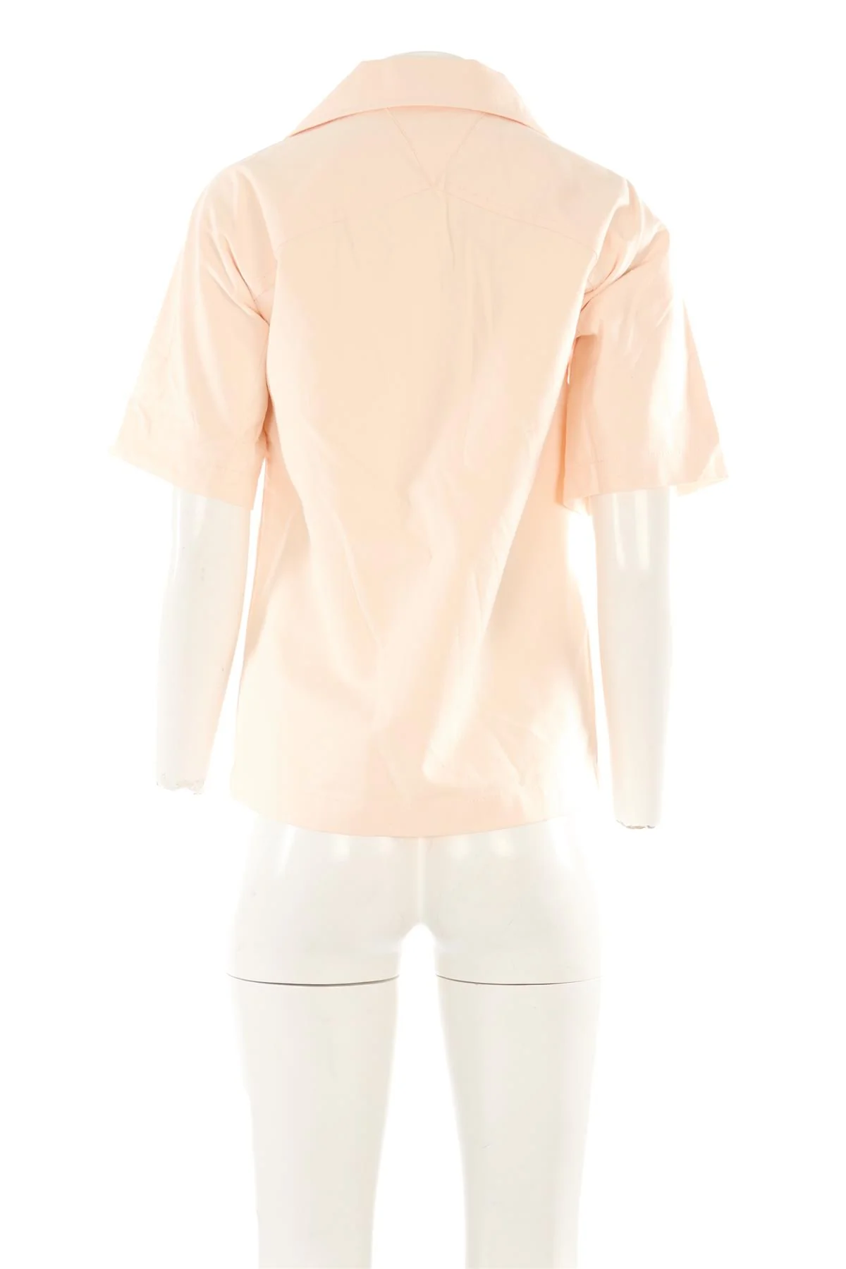 BOTTEGA VENETA PEACH COTTON SHIRT IT 40 UK 8 - Image 4