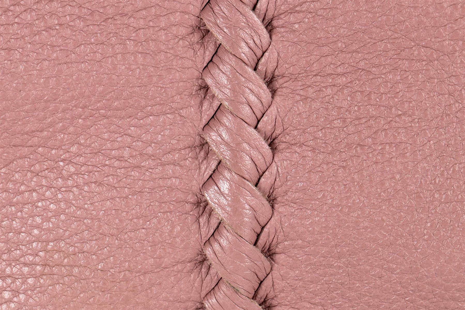 BOTTEGA VENETA PINK CERVO LEATHER SHOULDER BAG - Image 8