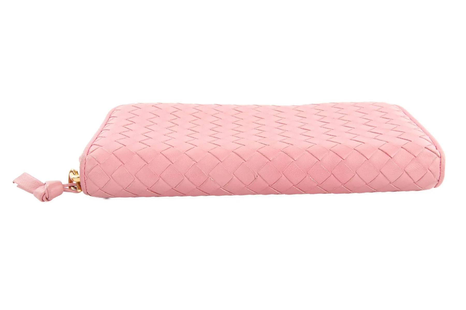 BOTTEGA VENETA PINK INTRECCIATO LEATHER WALLET - Image 6
